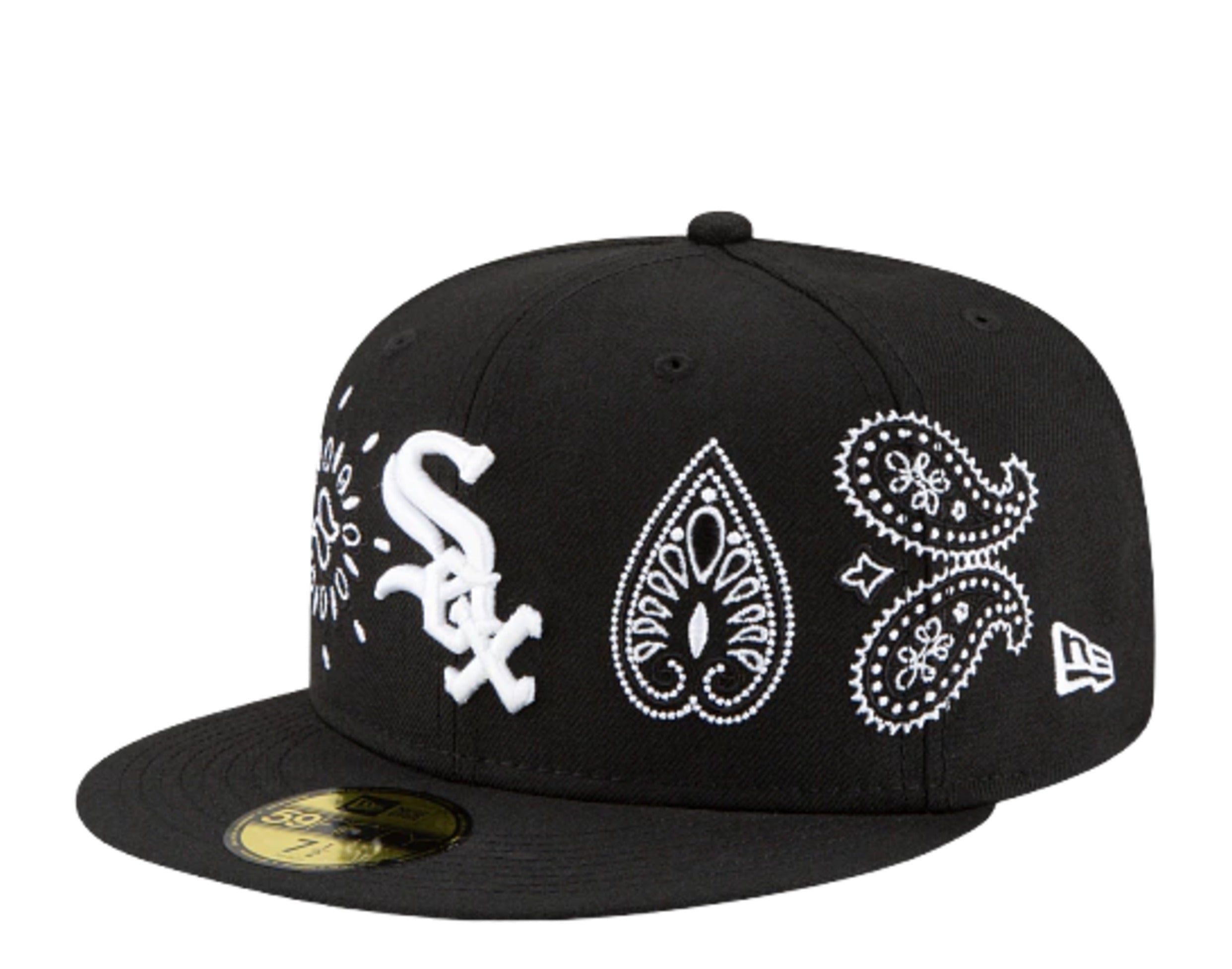 New Era 59Fifty MLB Chicago White Sox Paisley Elements Fitted Hat W/ Grey Undervisor