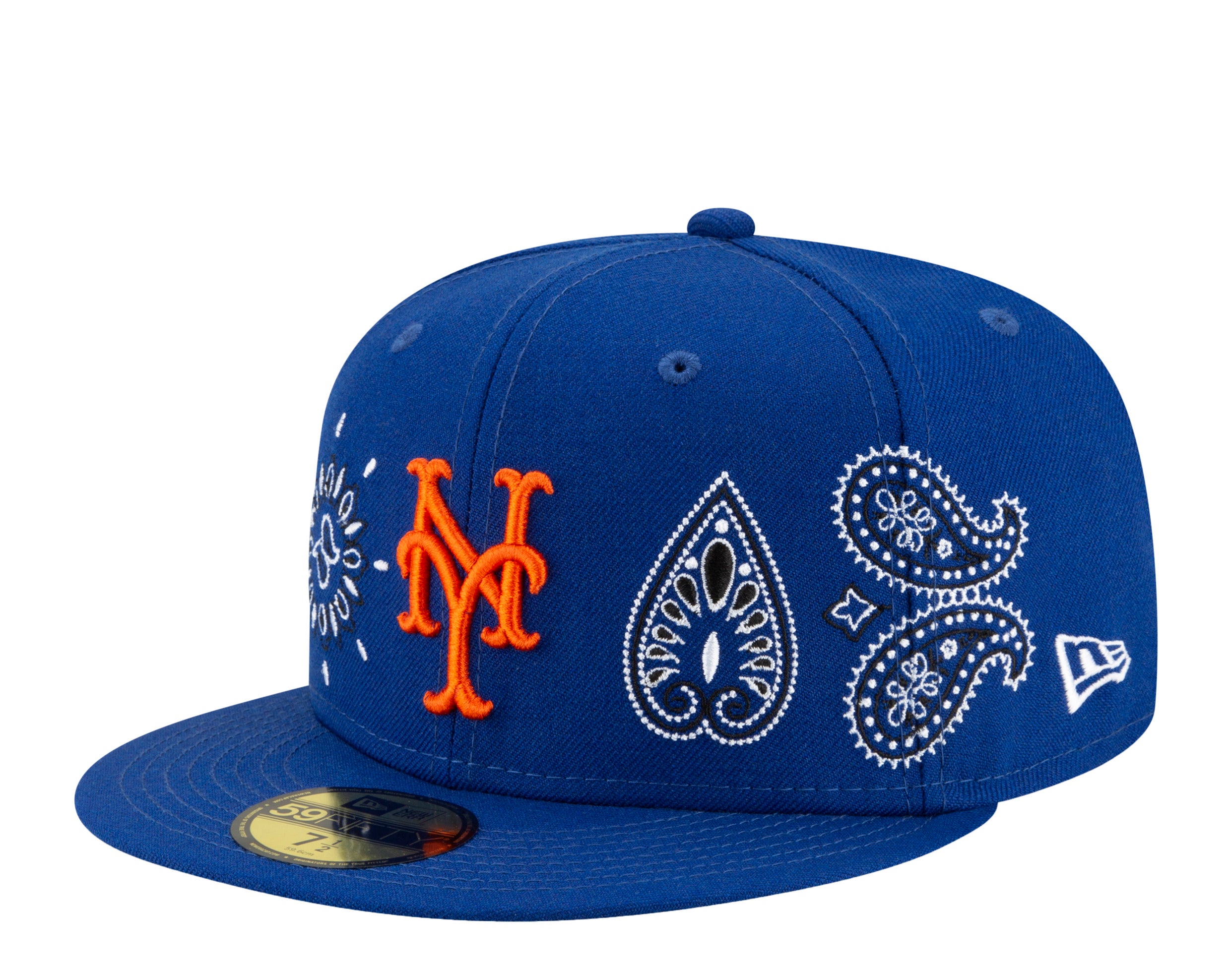 New Era 59Fifty MLB New York Mets Paisley Elements Fitted Hat W/ Green Undervisor