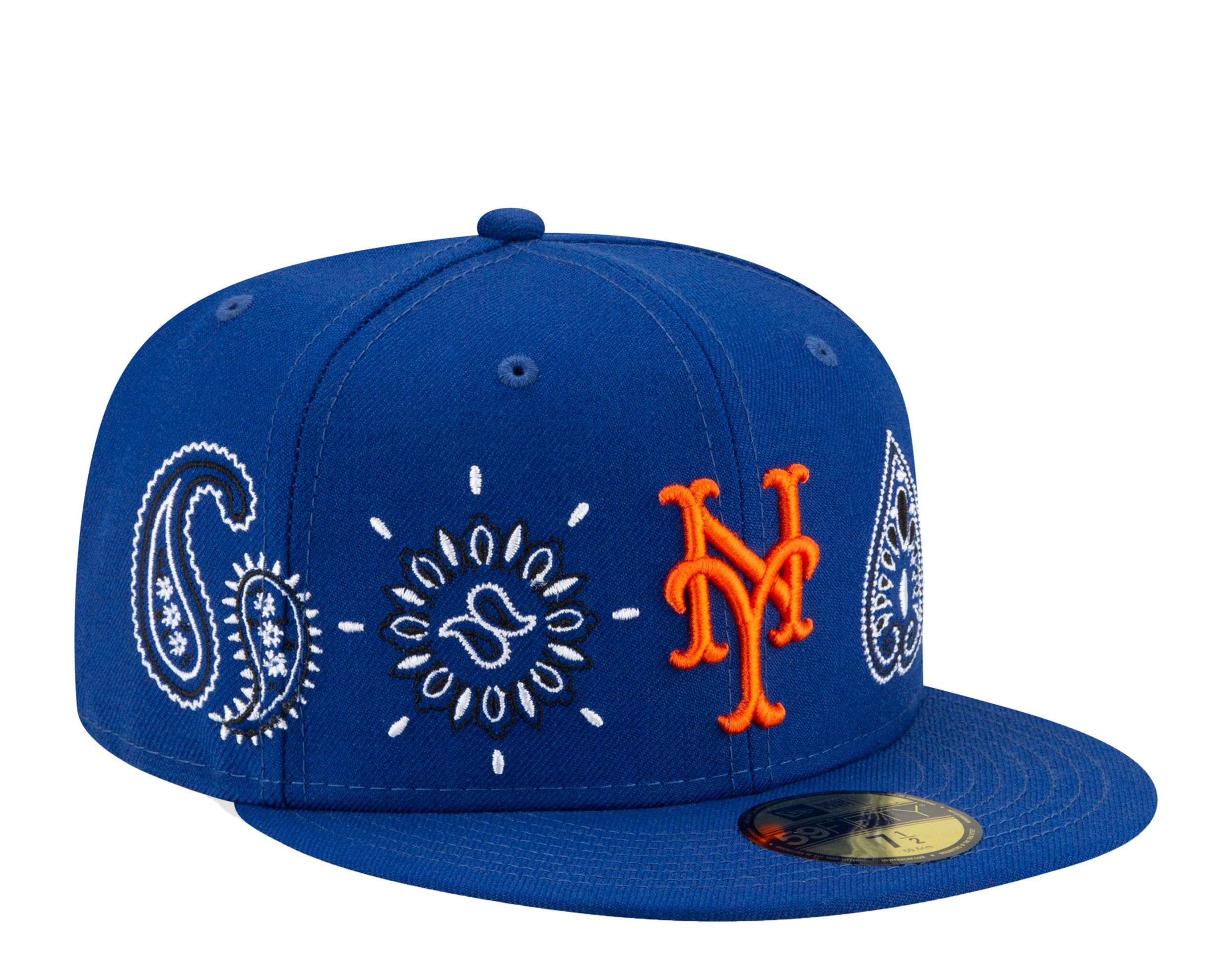 New Era 59Fifty MLB New York Mets Paisley Elements Fitted Hat W/ Green Undervisor