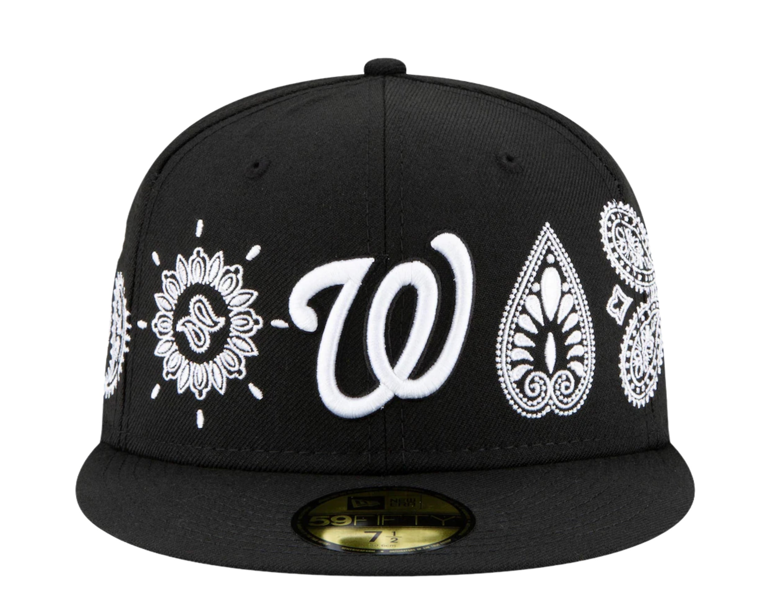 New Era 59Fifty MLB Washington Nationals Paisley Elements Fitted Hat W/ Grey Undervisor