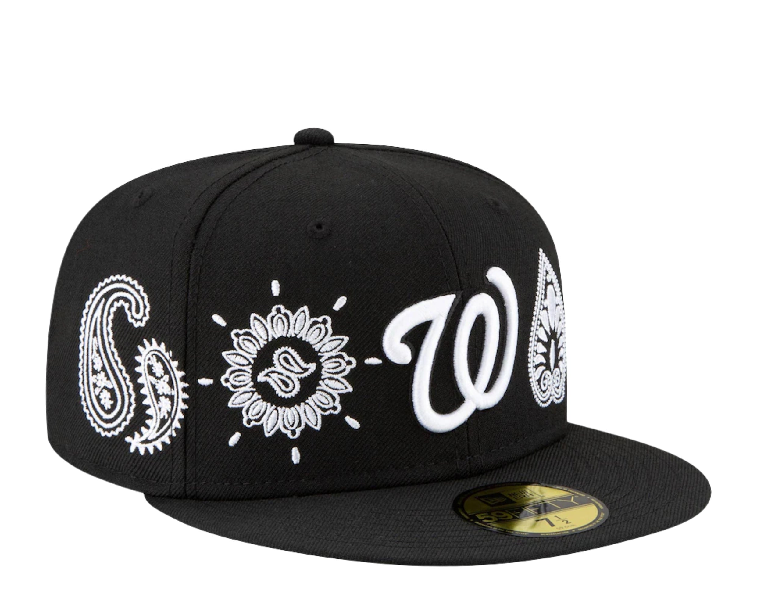 New Era 59Fifty MLB Washington Nationals Paisley Elements Fitted Hat W/ Grey Undervisor