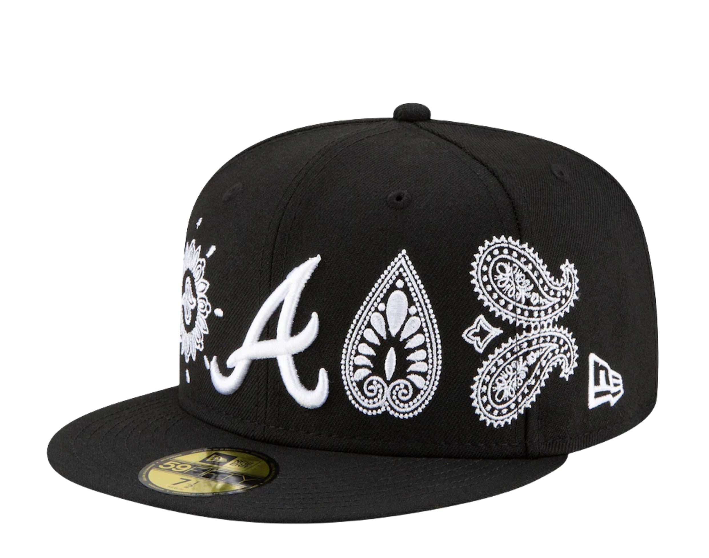 New Era 59Fifty MLB Atlanta Braves Paisley Elements Fitted Hat W/ Grey Undervisor