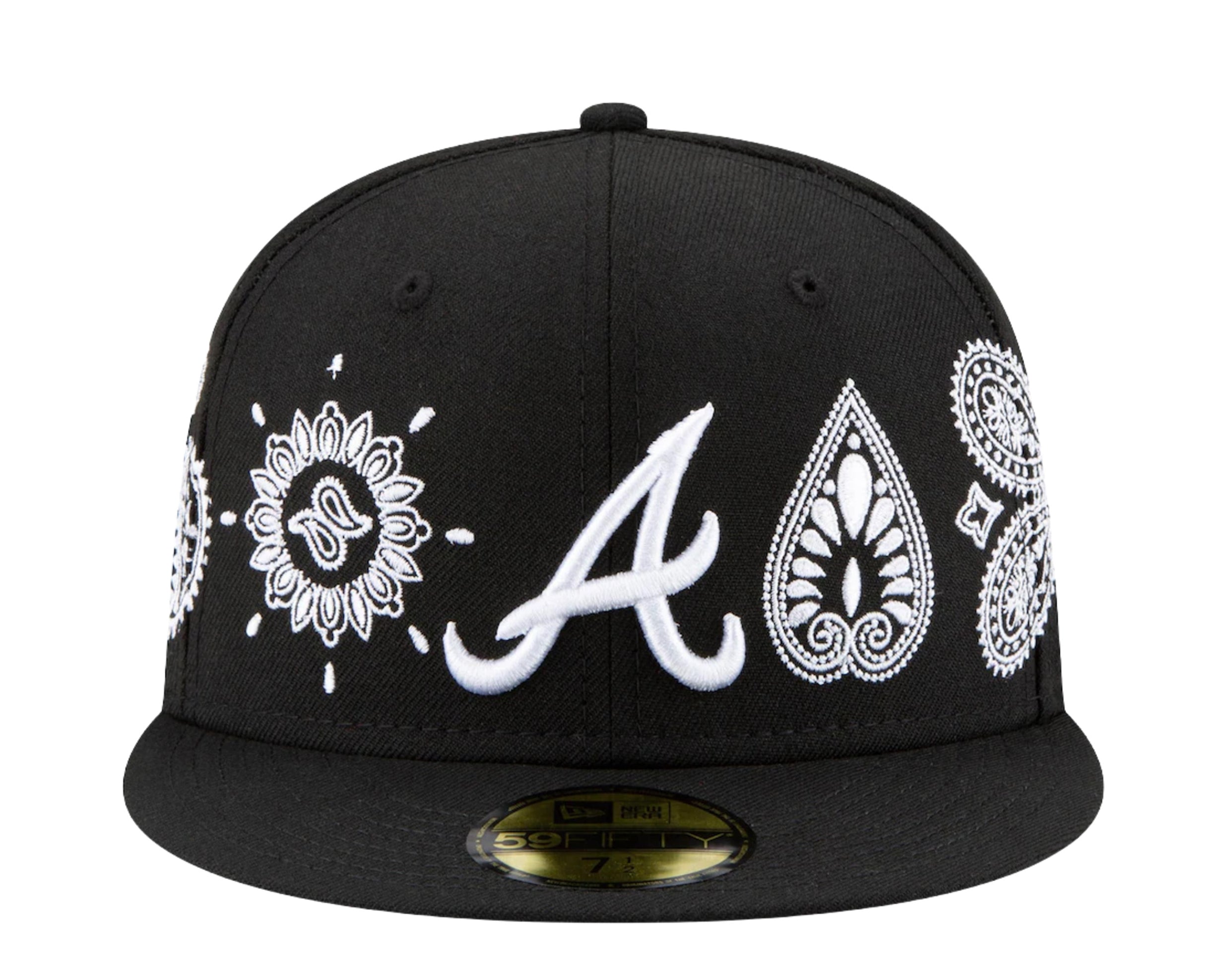 New Era 59Fifty MLB Atlanta Braves Paisley Elements Fitted Hat W/ Grey Undervisor