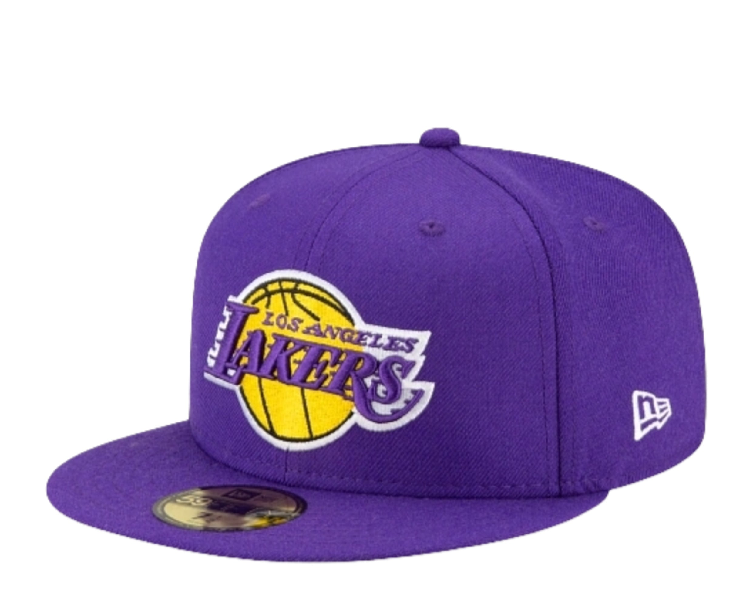 New Era 59Fifty NBA Los Angeles Lakers Icy Side Patch Fitted Hat W/ Baby Blue Undervisor