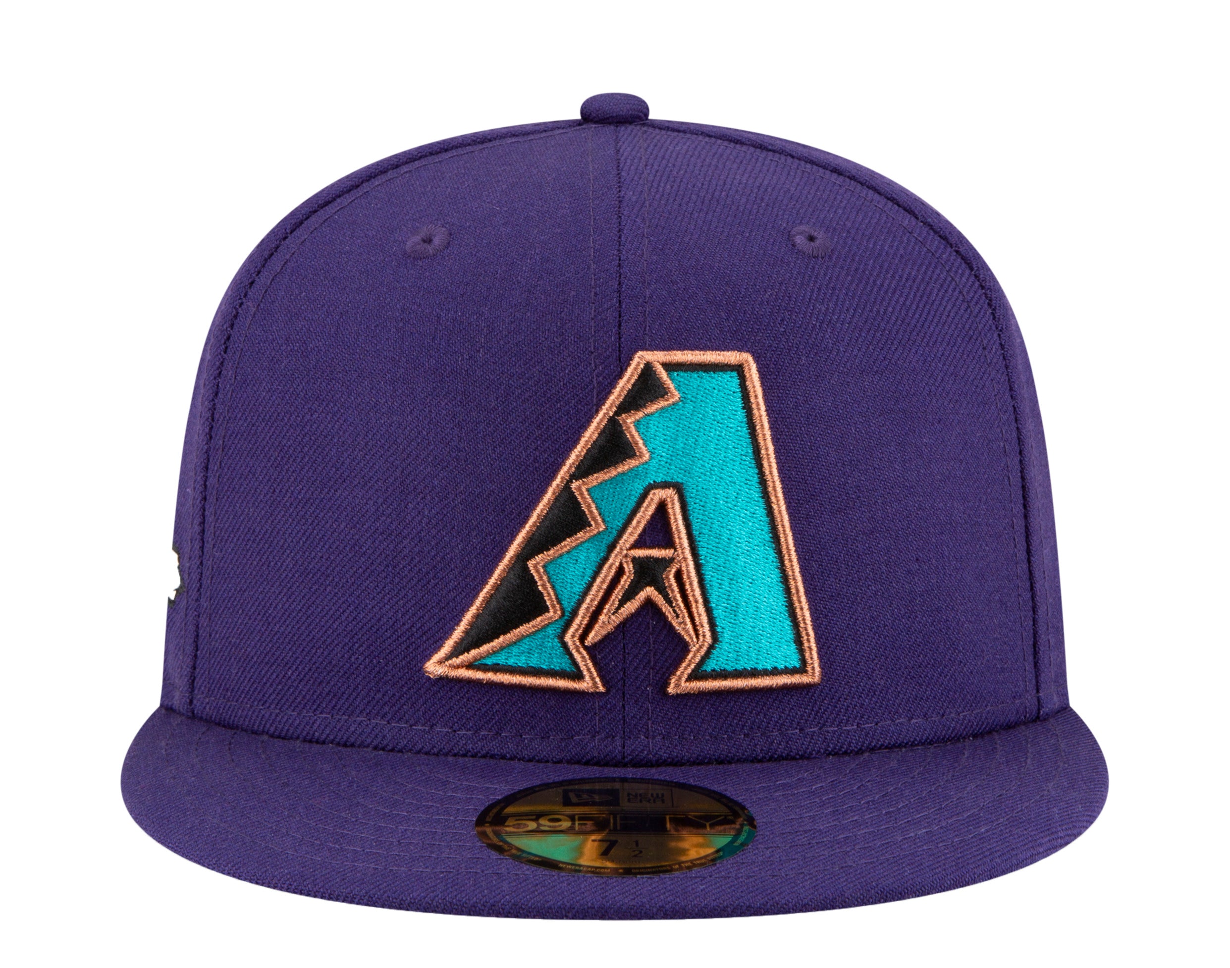 New Era 59Fifty MLB Arizona Diamondbacks Icy 2011 ASG Side Patch Fitted Hat W/ Baby Blue Undervisor