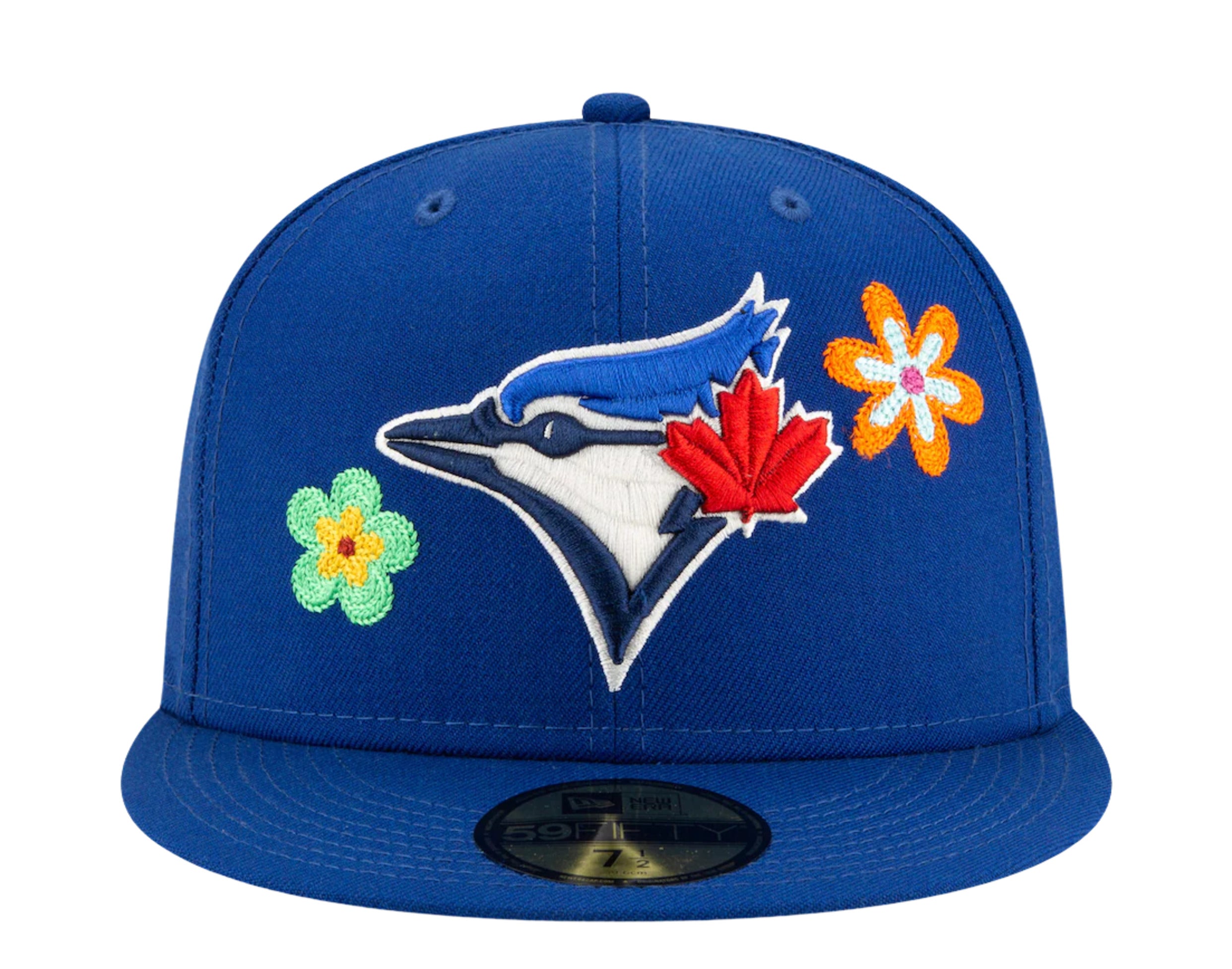 New Era 59FIFTY MLB Toronto Blue Jays C/S Floral Fitted Pink Bottom 60180919 - 7 5/8