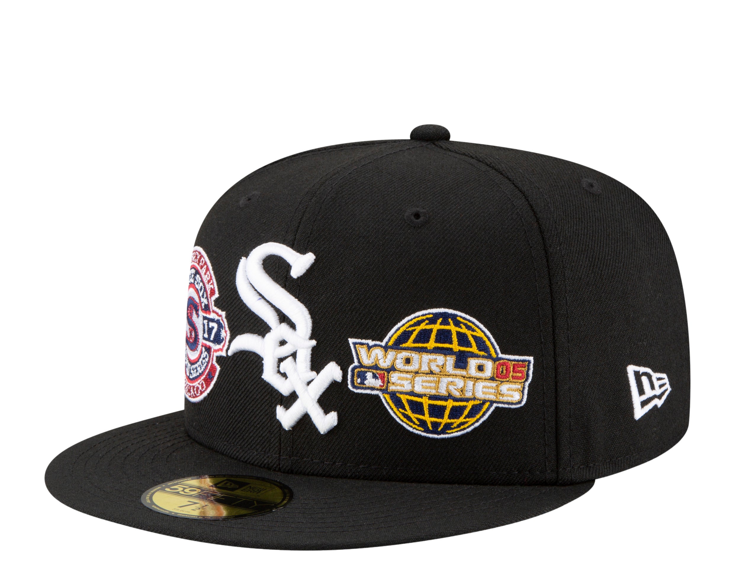 New Era 59Fifty MLB Chicago White Sox World Champions Fitted Hat W/ Grey Undervisor