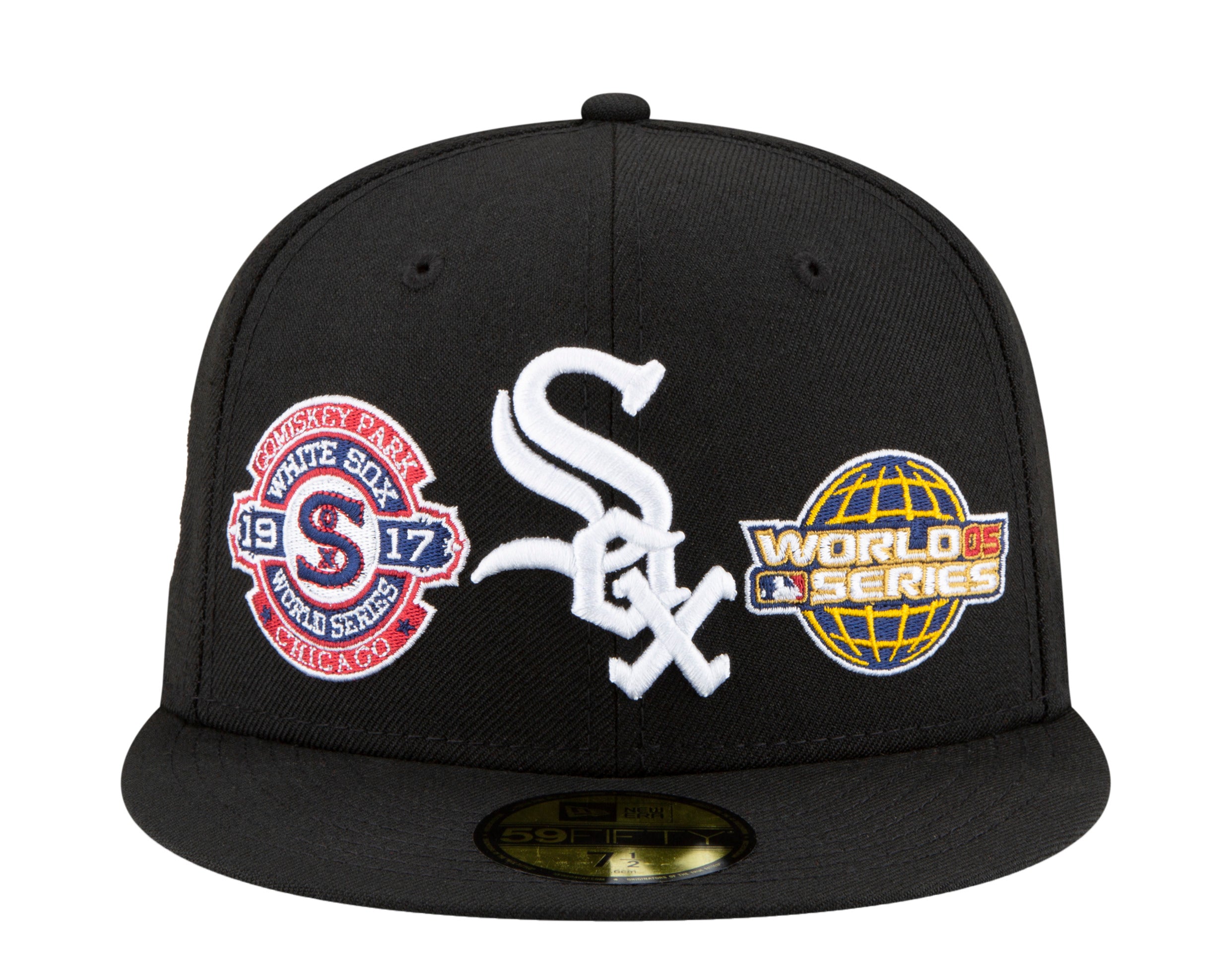 New Era 59Fifty MLB Chicago White Sox World Champions Fitted Hat W/ Grey Undervisor