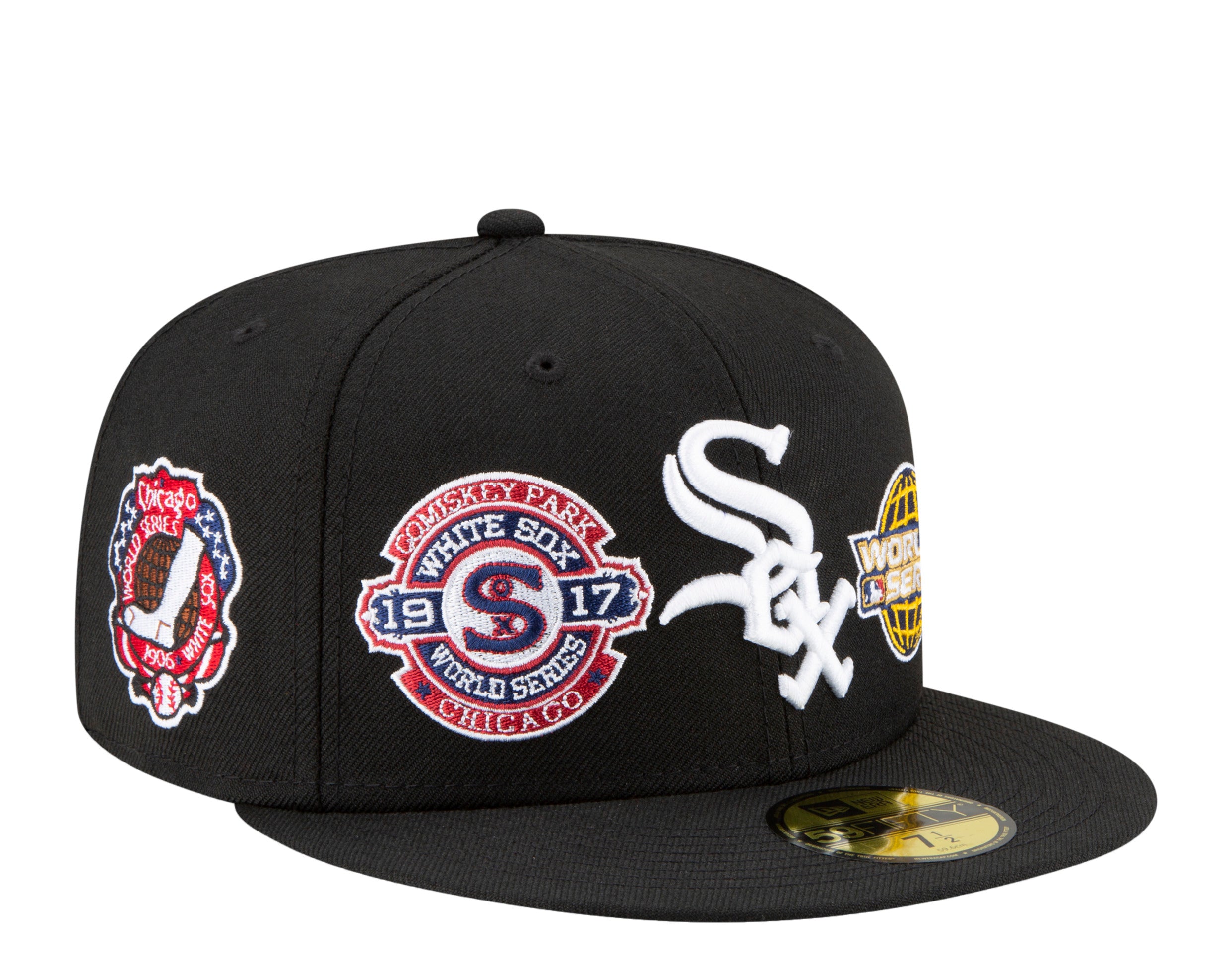 New Era 59Fifty MLB Chicago White Sox World Champions Fitted Hat W/ Grey Undervisor