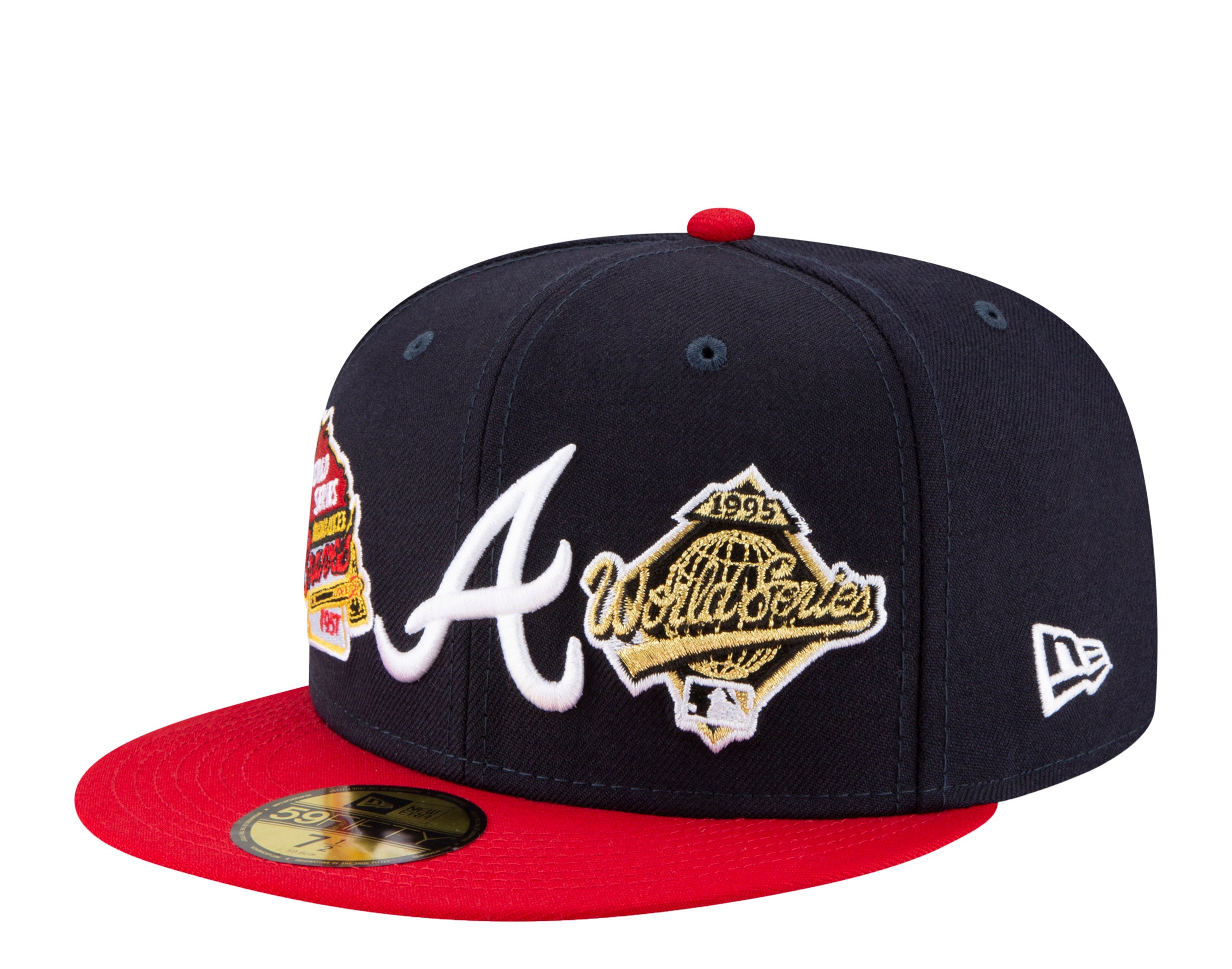 New Era 59Fifty MLB Atlanta Braves World Champions Fitted Hat W/ Grey Undervisor