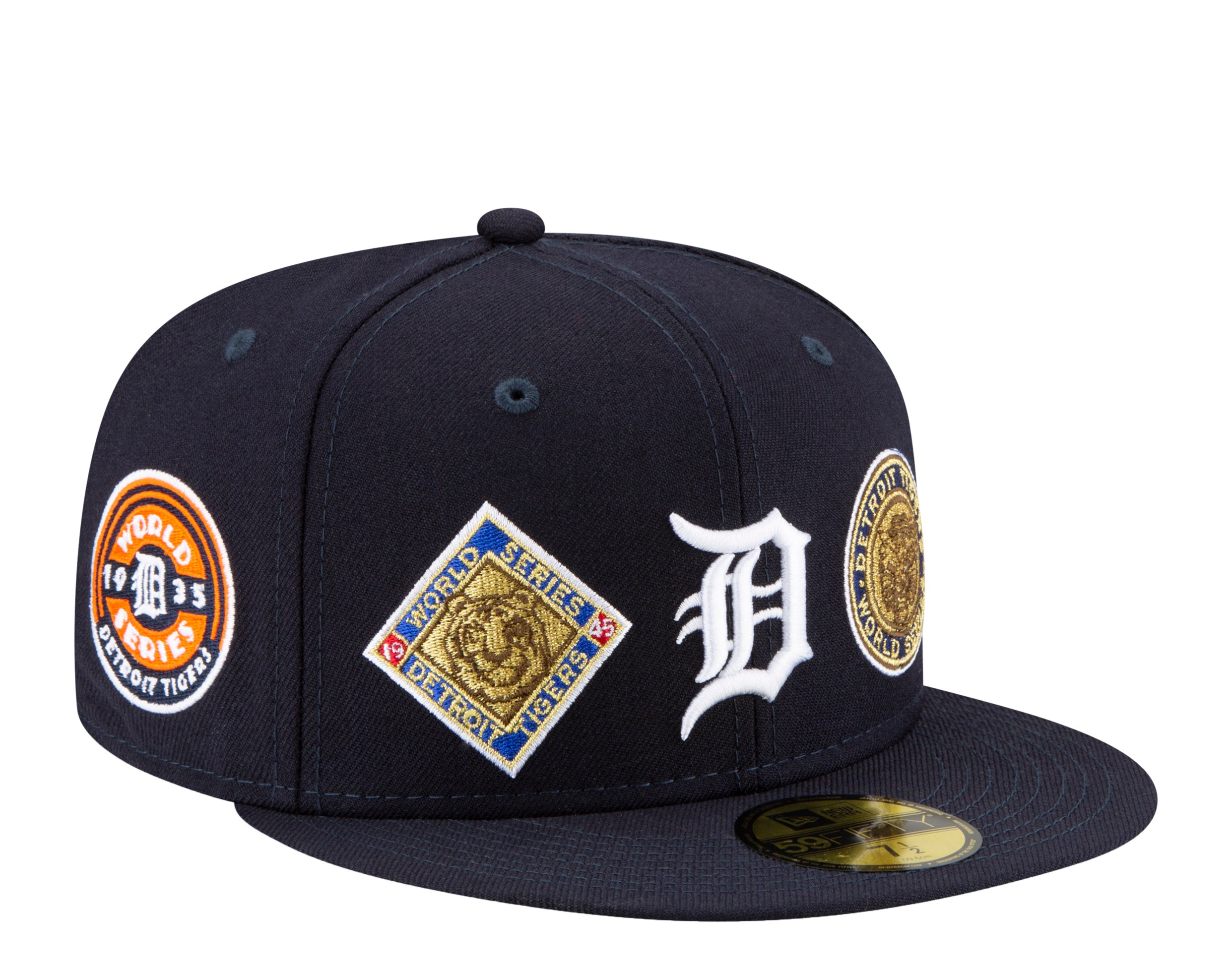 New Era 59Fifty MLB Detroit Tigers World Champions Fitted Hat W/ Grey Undervisor