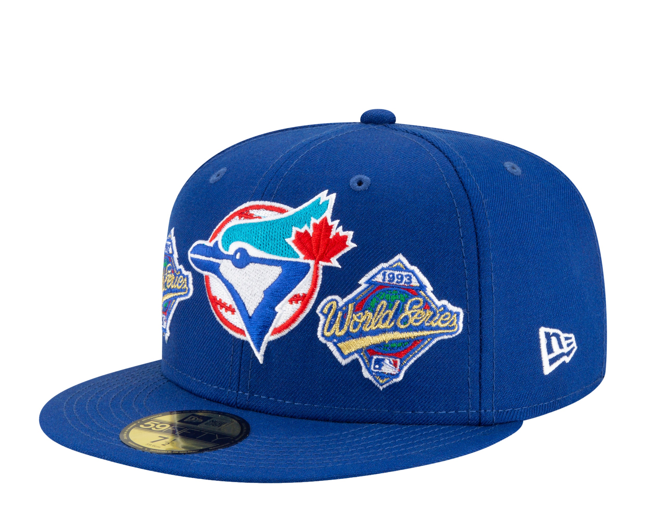 New Era 59Fifty MLB Toronto Blue Jays World Champions Fitted Hat W/ Grey Undervisor