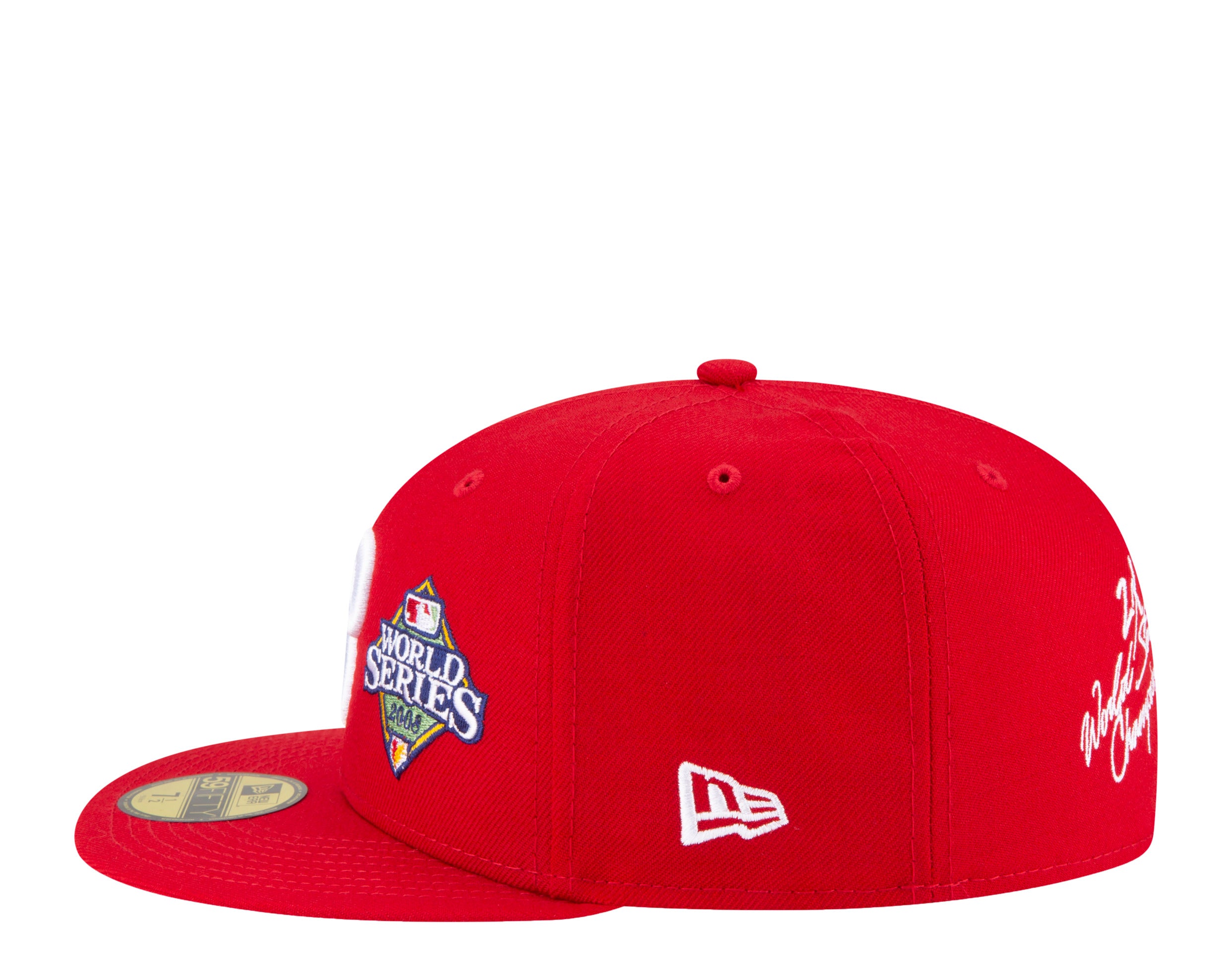 New Era World Series 2008 Phillies Championship Embroidered NEW