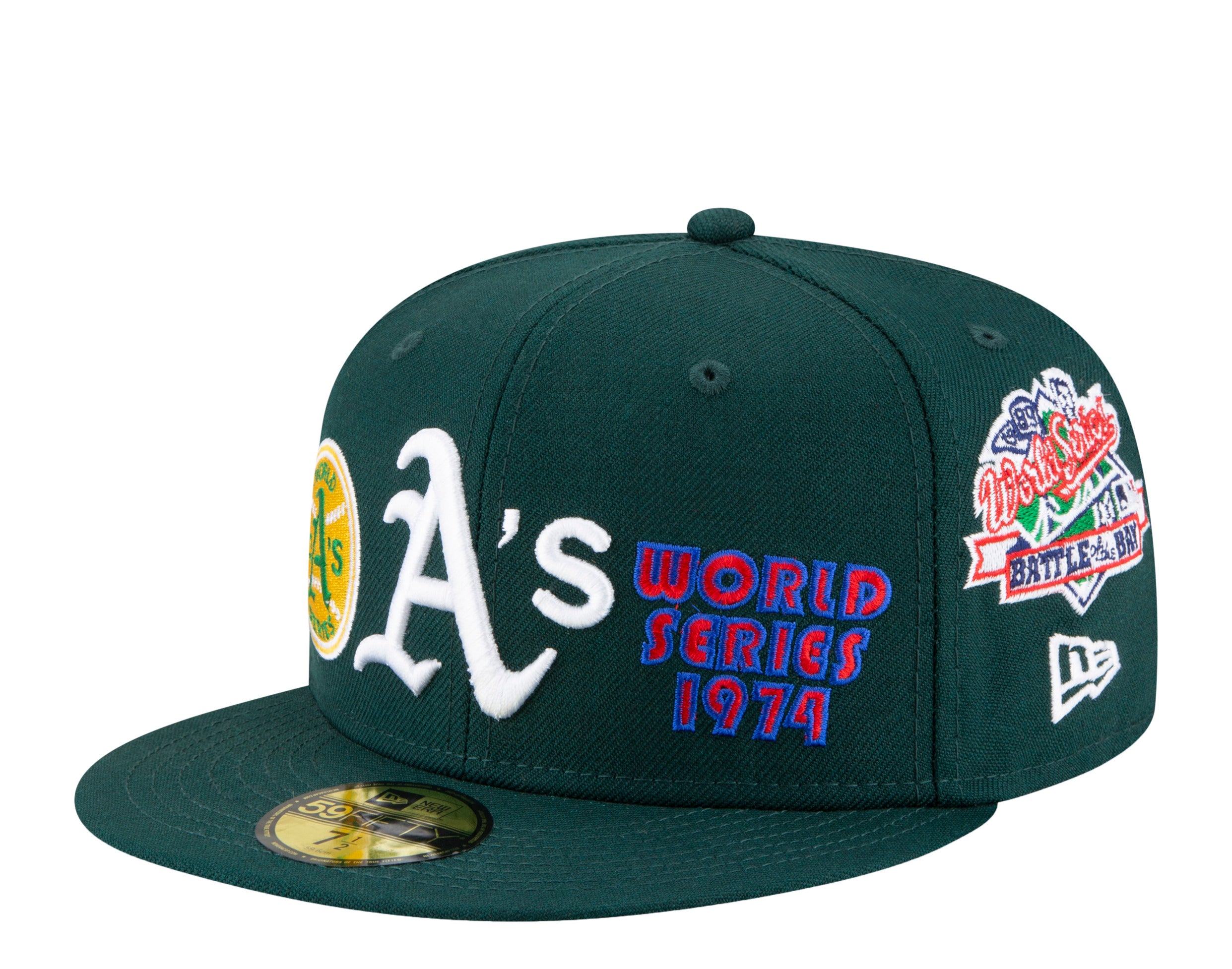 New Era 59Fifty MLB Oakland Athletics World Champions Fitted Hat W/ Grey Undervisor