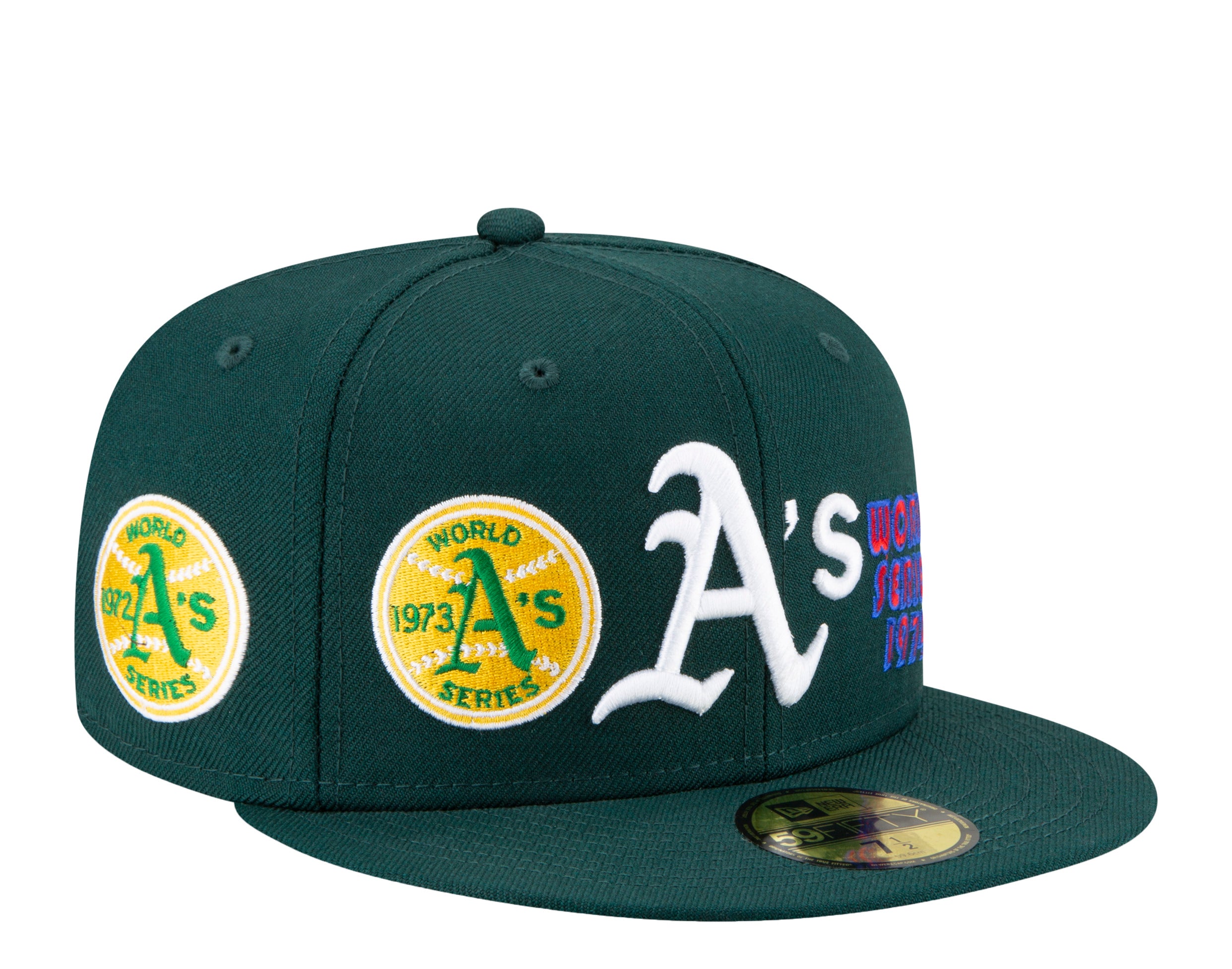 New Era 59Fifty MLB Oakland Athletics World Champions Fitted Hat W/ Grey Undervisor