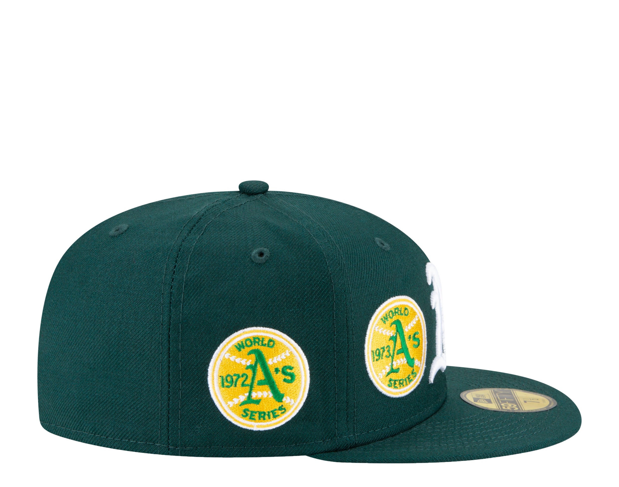 New Era 59Fifty MLB Oakland Athletics World Champions Fitted Hat W/ Grey Undervisor