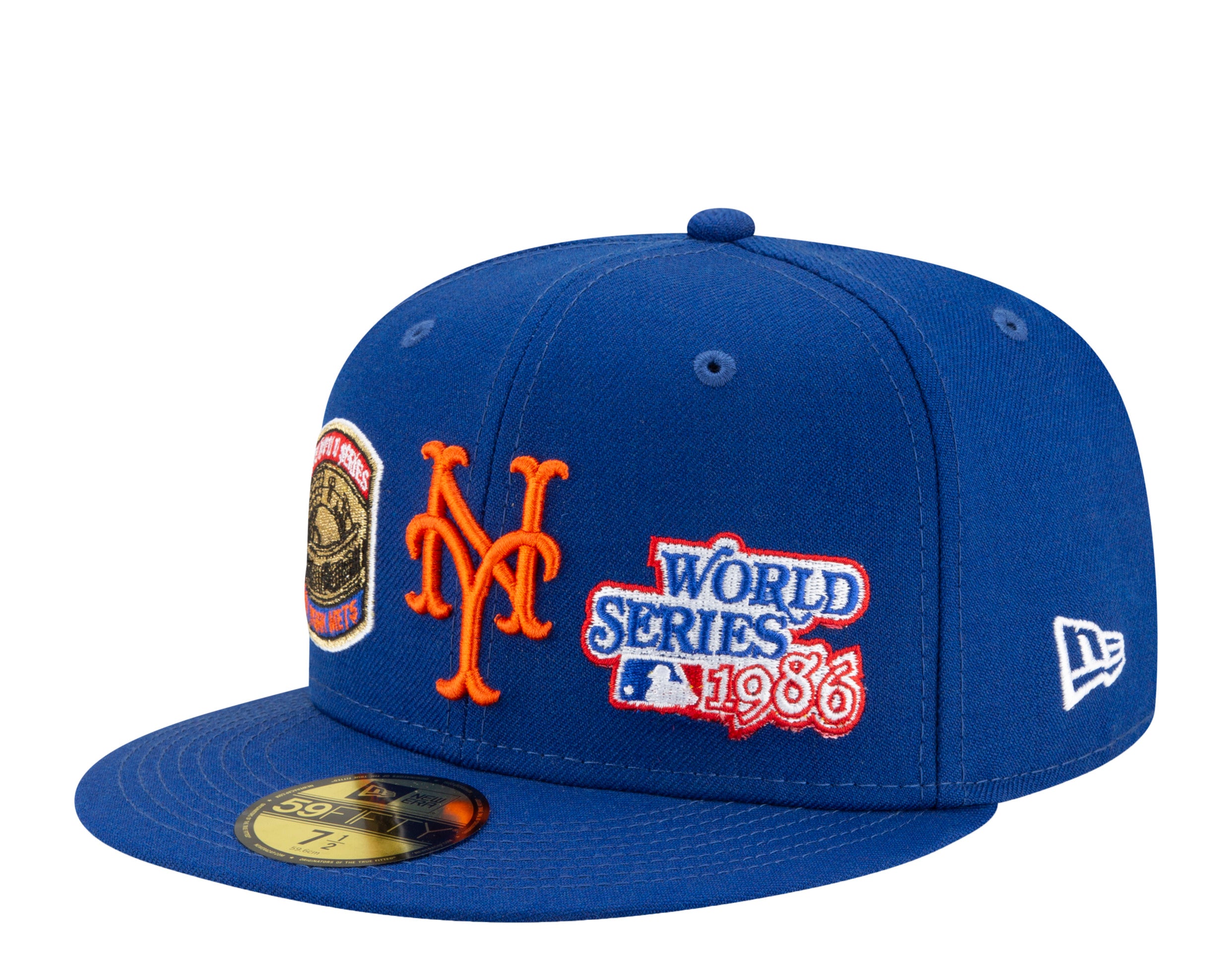 New Era 59Fifty MLB New York Mets World Champions Fitted Hat W/ Grey Undervisor