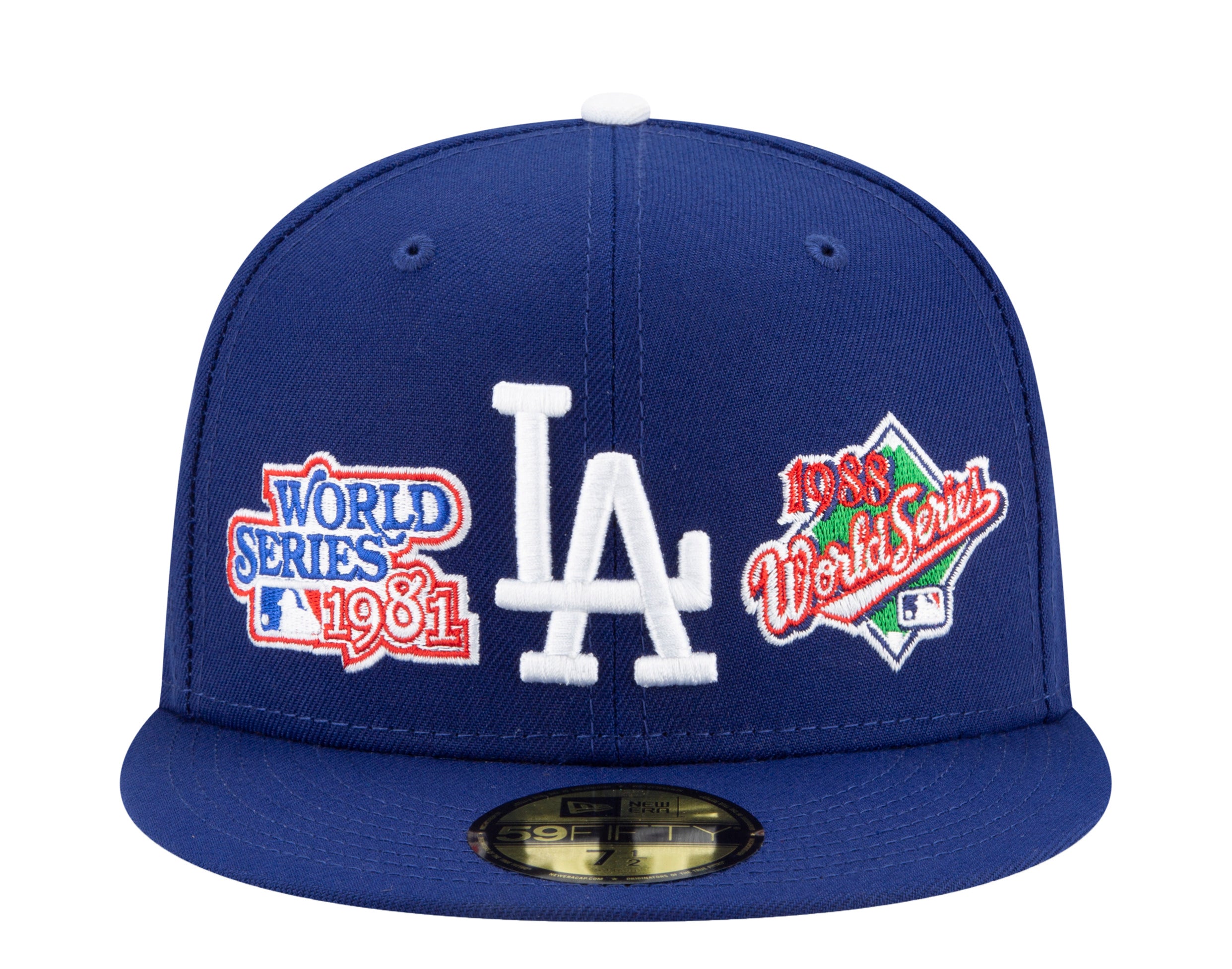 New Era 59Fifty MLB Los Angeles Dodgers World Champions Fitted Hat W/ Grey Undervisor