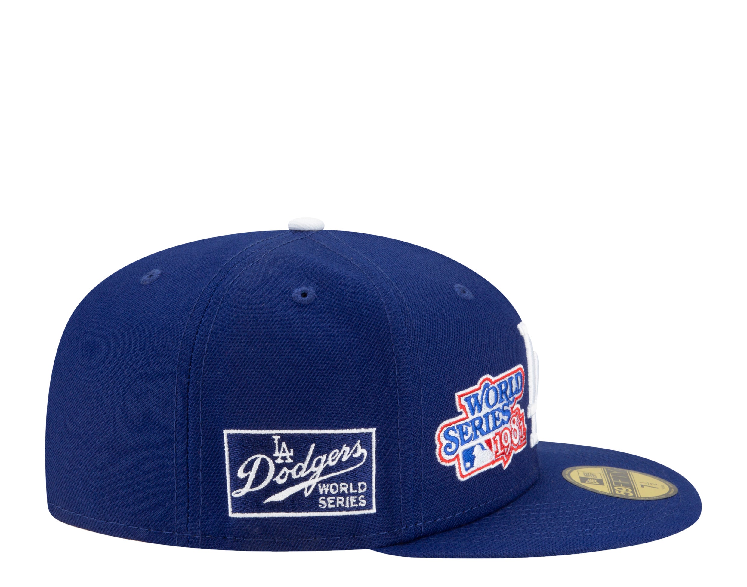 New Era 59Fifty MLB Los Angeles Dodgers World Champions Fitted Hat W/ Grey Undervisor