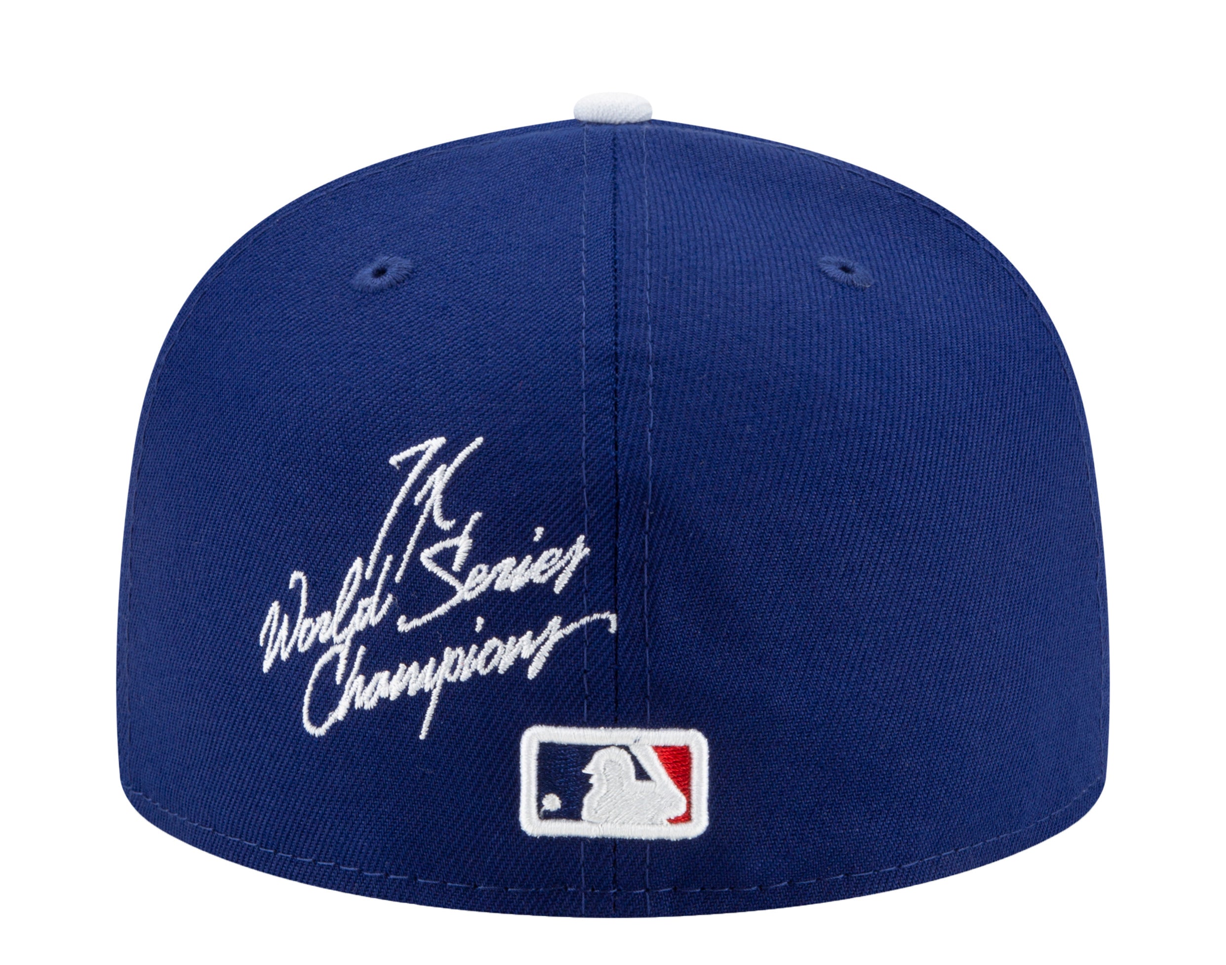 New Era 59Fifty MLB Los Angeles Dodgers World Champions Fitted Hat W/ Grey Undervisor