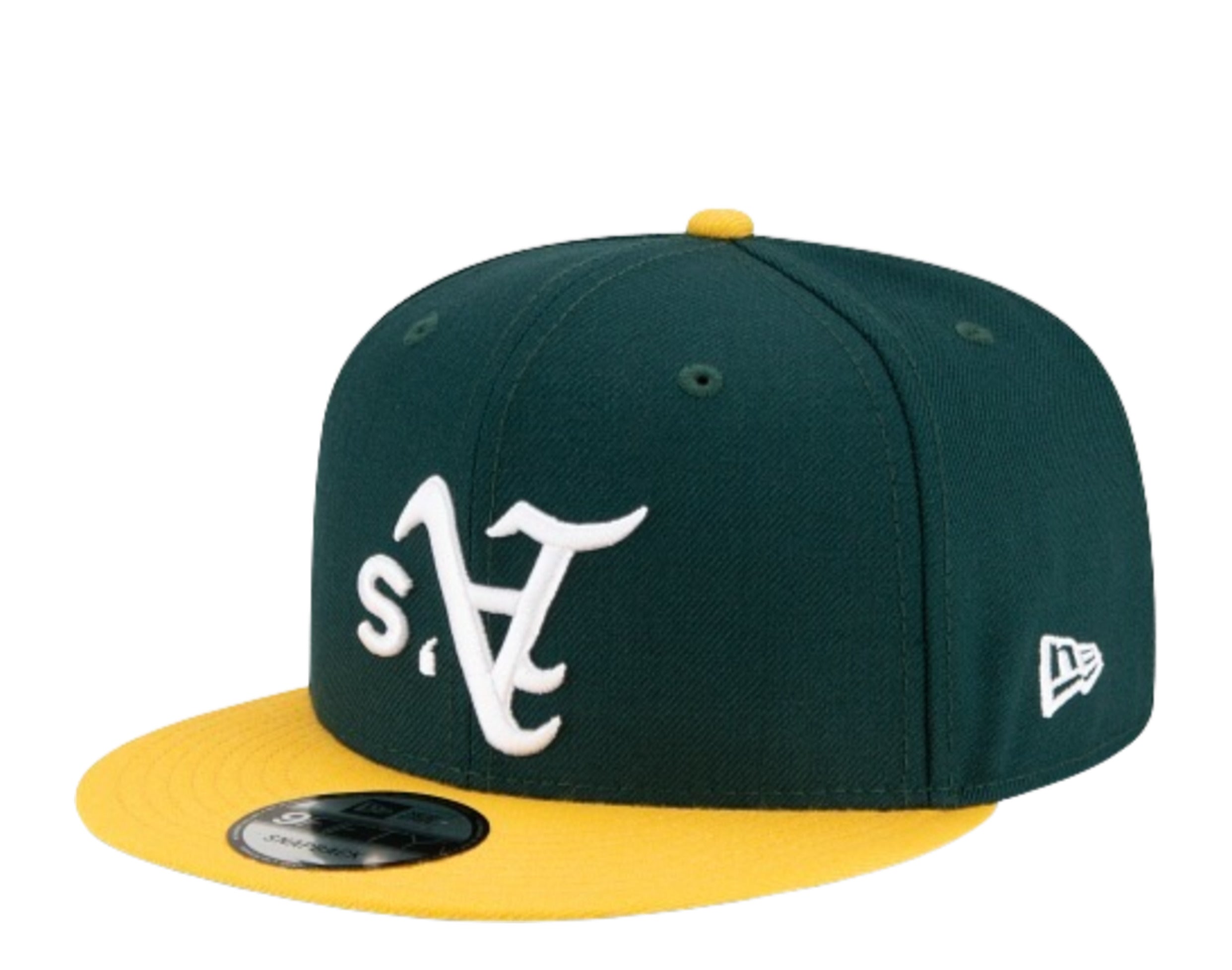 New Era 9Fifty MLB Oakland Athletics Upside Down Logo Snapback Hat