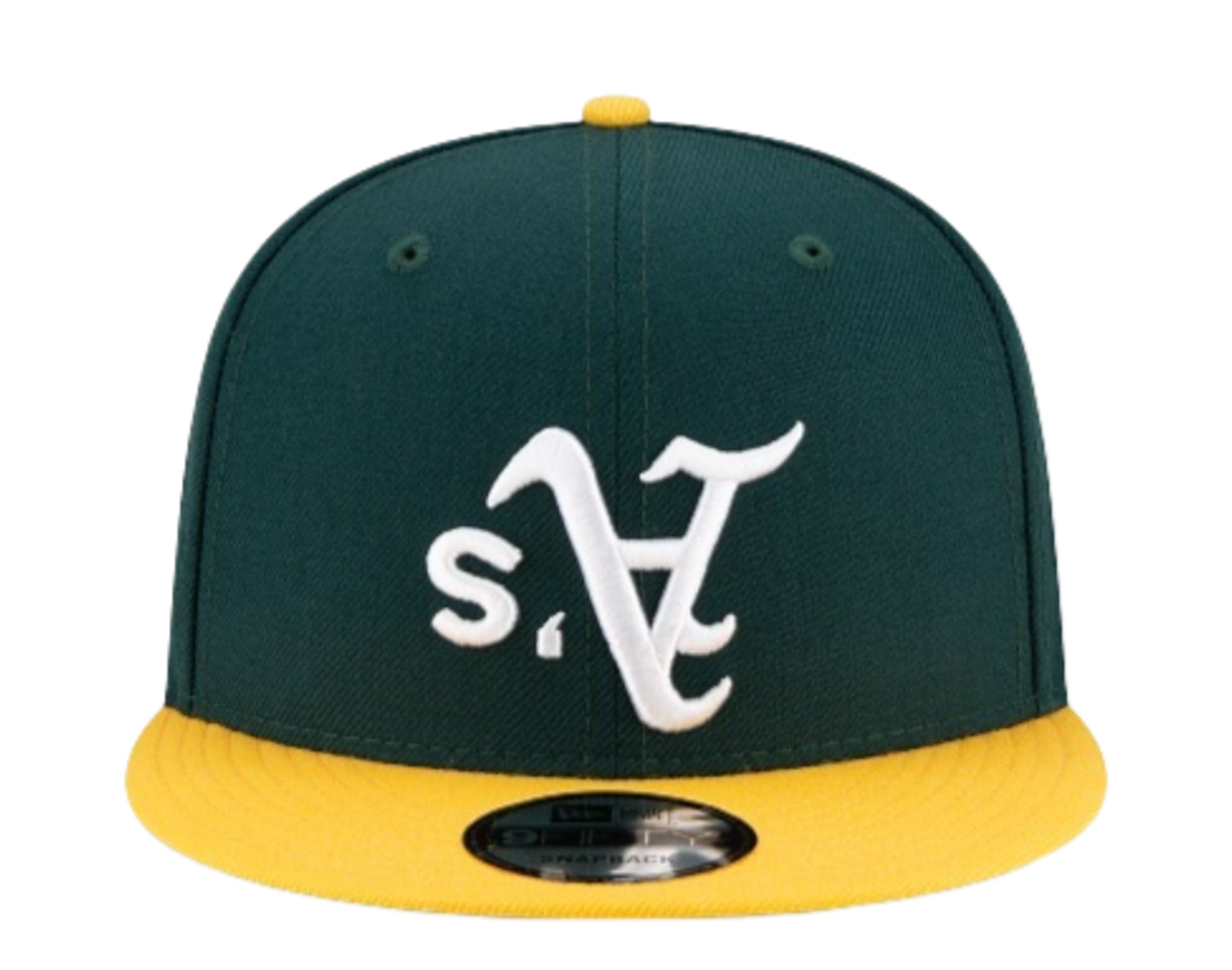 New Era 9Fifty MLB Oakland Athletics Upside Down Logo Snapback Hat