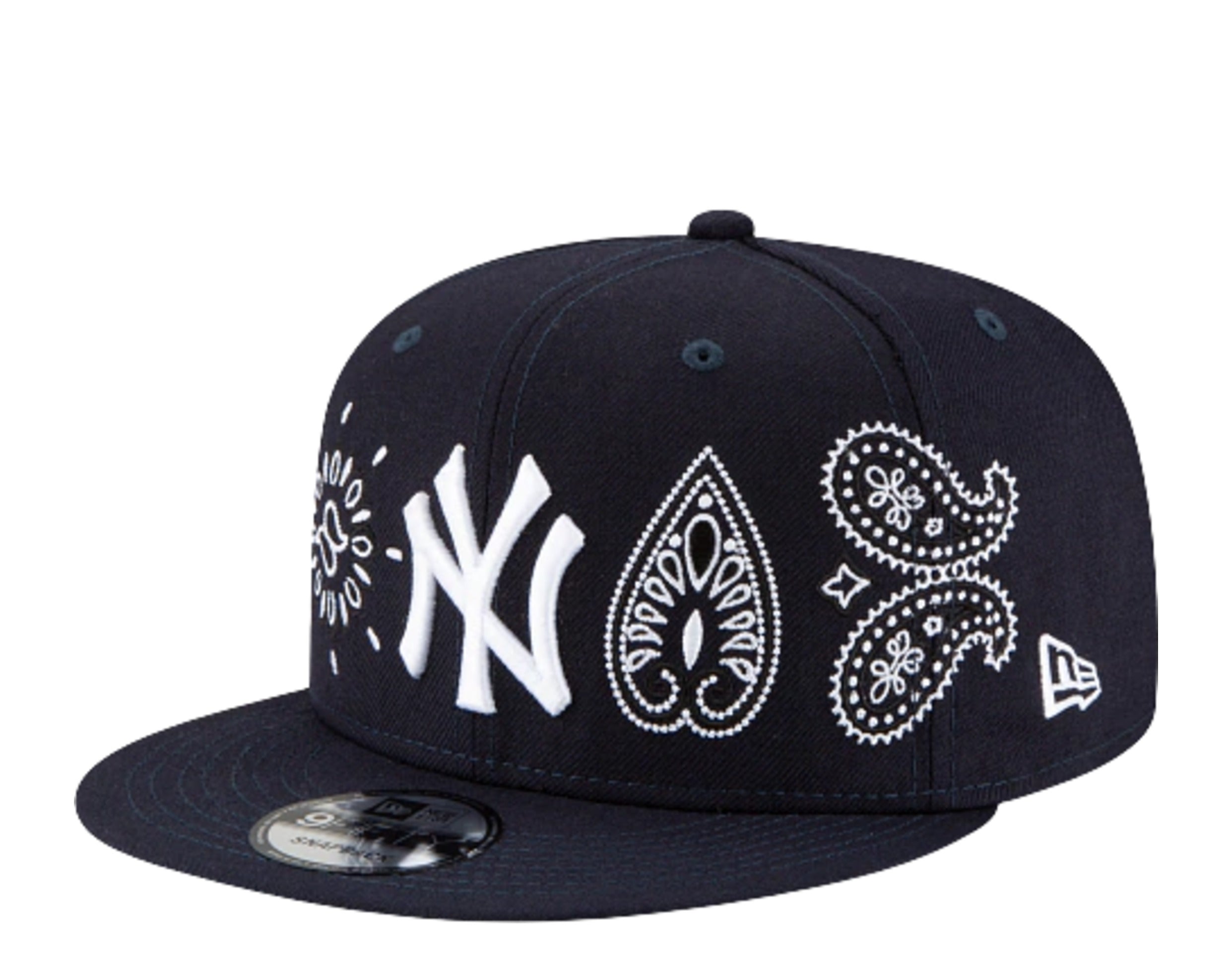 New Era 9Fifty MLB New York Yankees Paisley Elements Snapback Hat W/ Green Undervisor