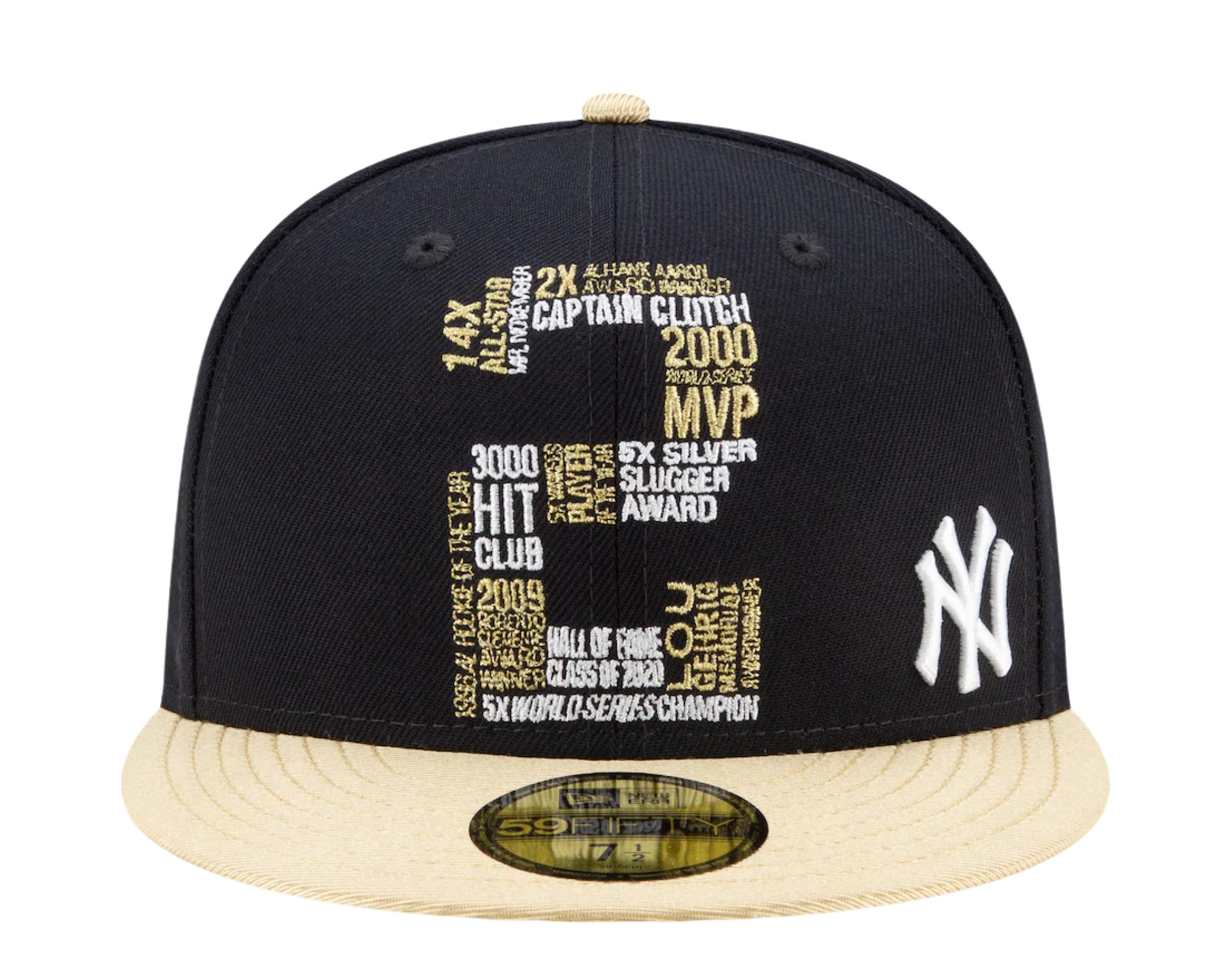 New Era 59Fifty MLB New York Yankees Derek Jeter 2021 Hall of Fame Gold  Fitted Hat