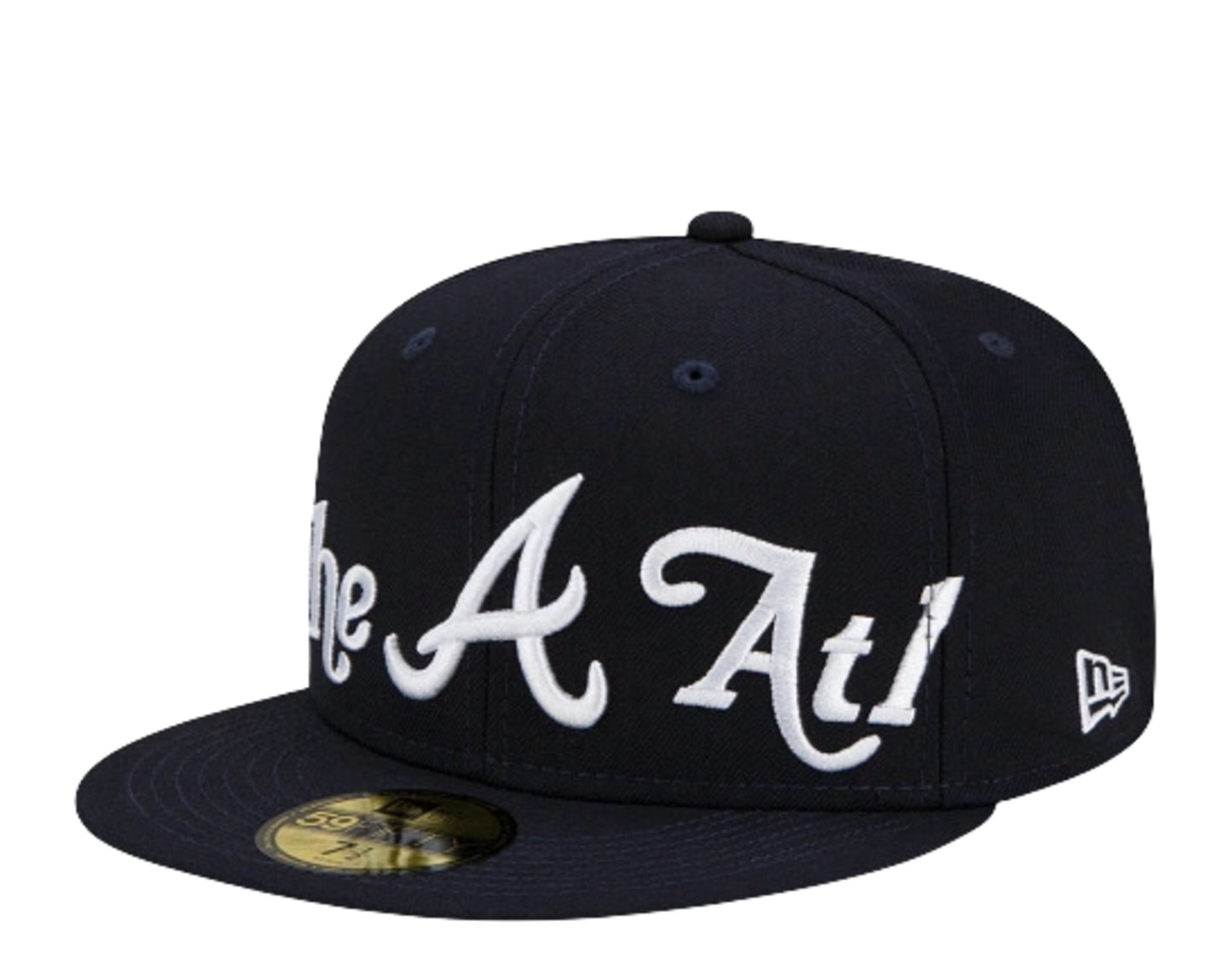 Atlanta Braves New Era All Navy Blue/Gray Bottom With The ATL