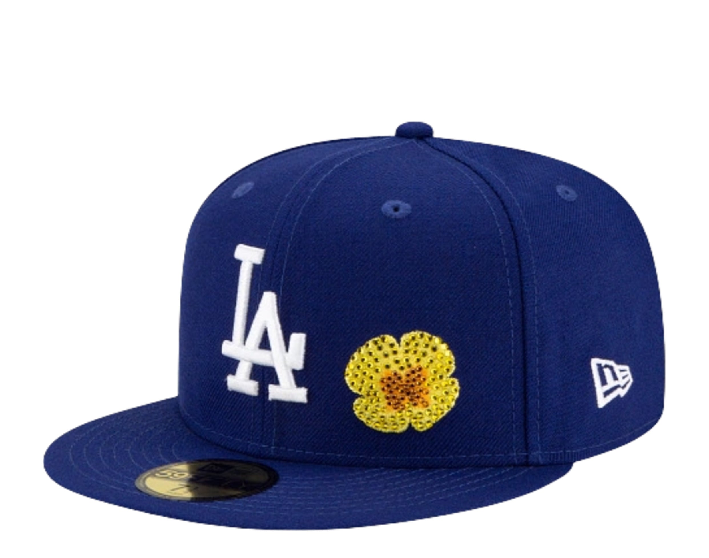 New Era 59Fifty MLB Los Angeles Dodgers Crystal Icon Rhinestone Fitted Hat