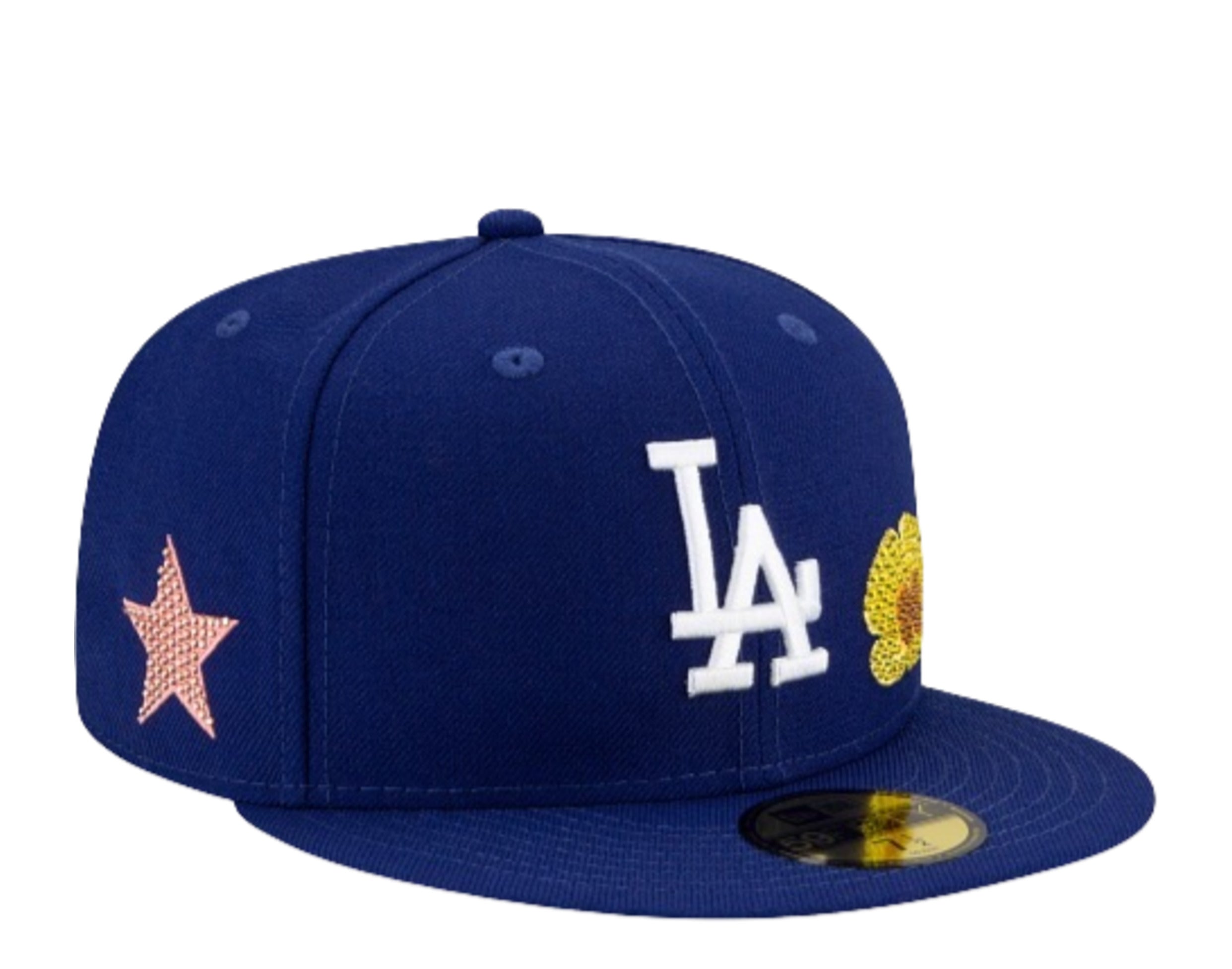 New Era 59Fifty MLB Los Angeles Dodgers Crystal Icon Rhinestone Fitted Hat