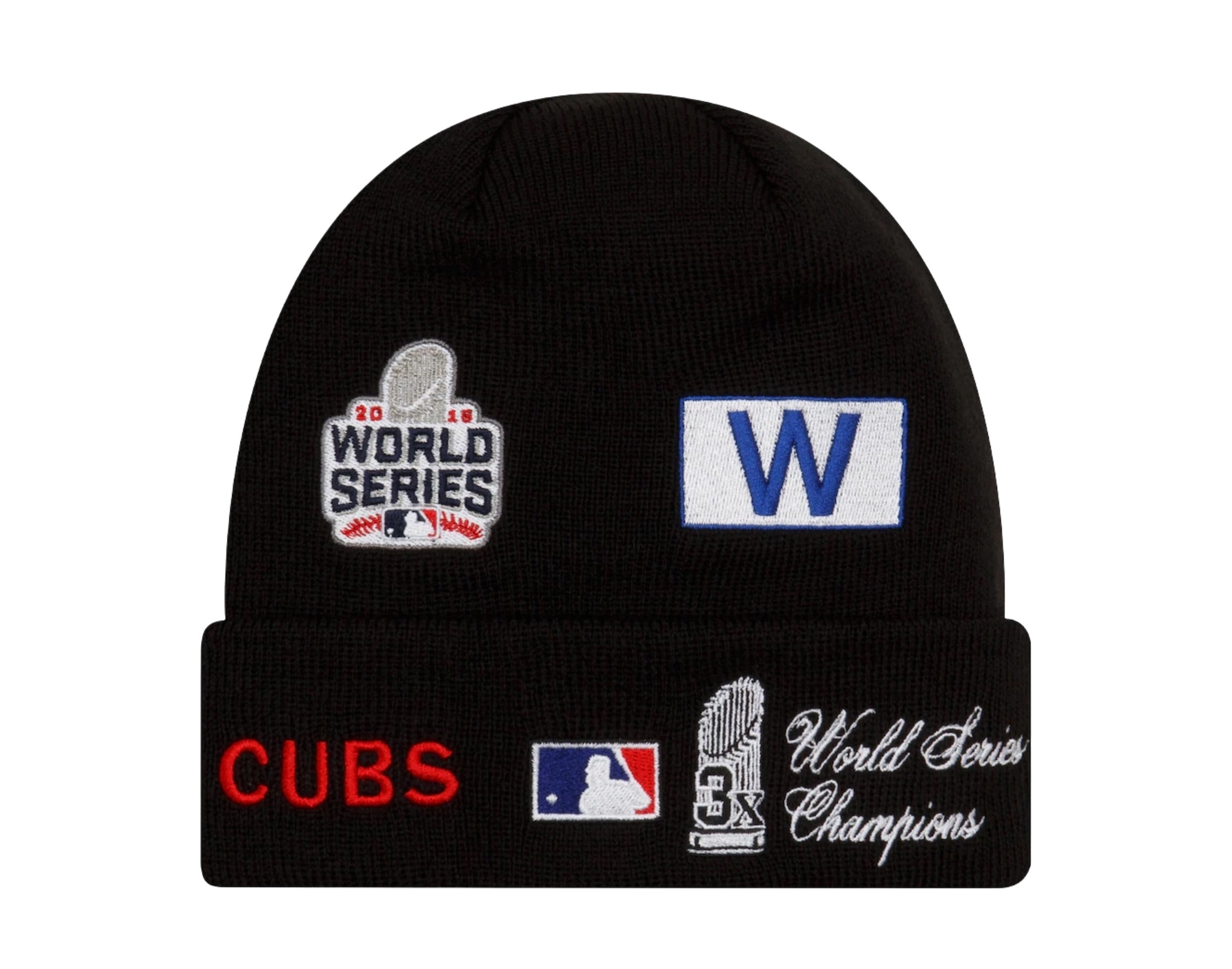 New Era MLB Chicago Cubs Champion Patches Knit Cuff Beanie