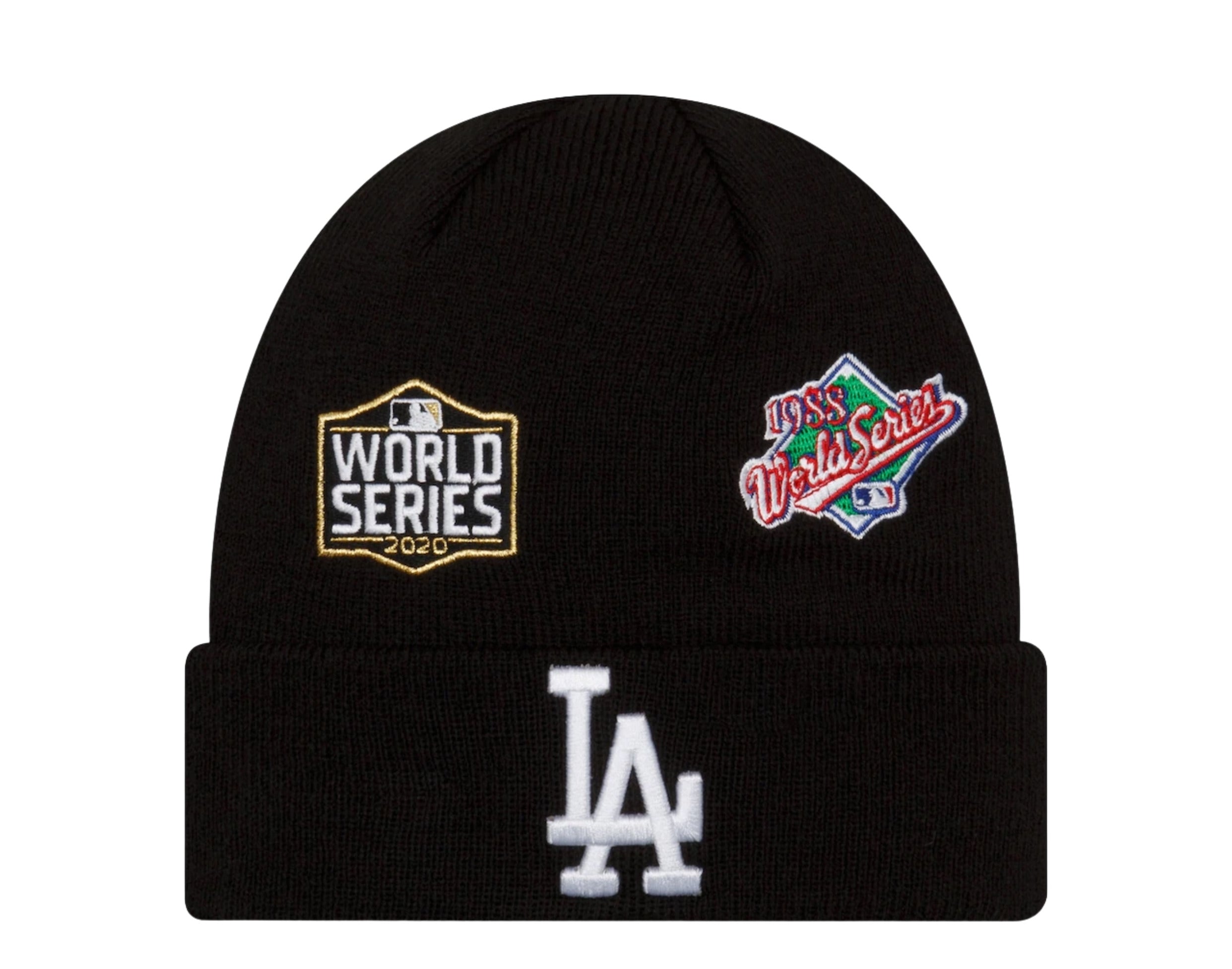 New Era MLB Los Angeles Dodgers Champion Patches Knit Cuff Beanie