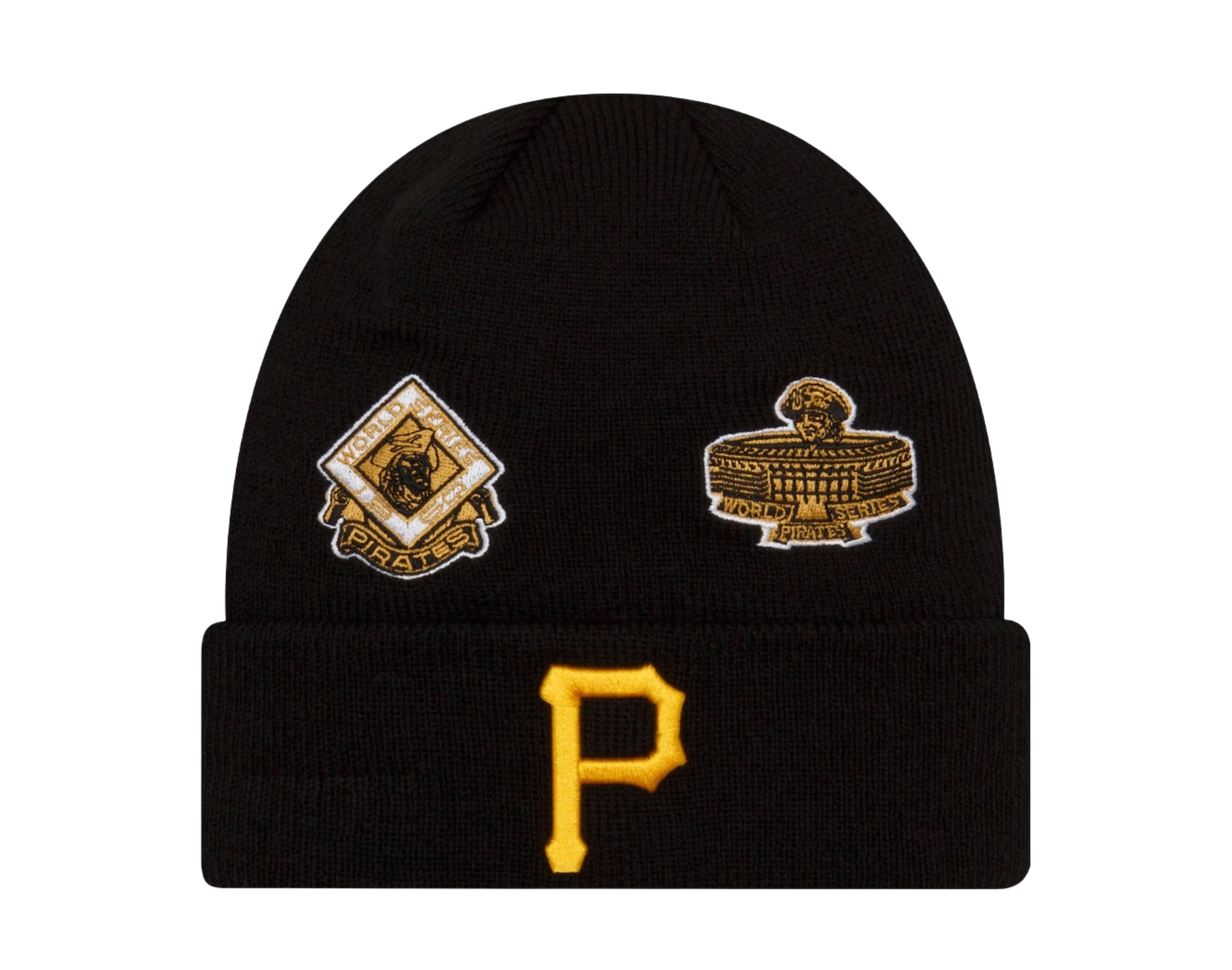 New Era MLB Pittsburgh Pirates Champion Patches Knit Cuff Beanie