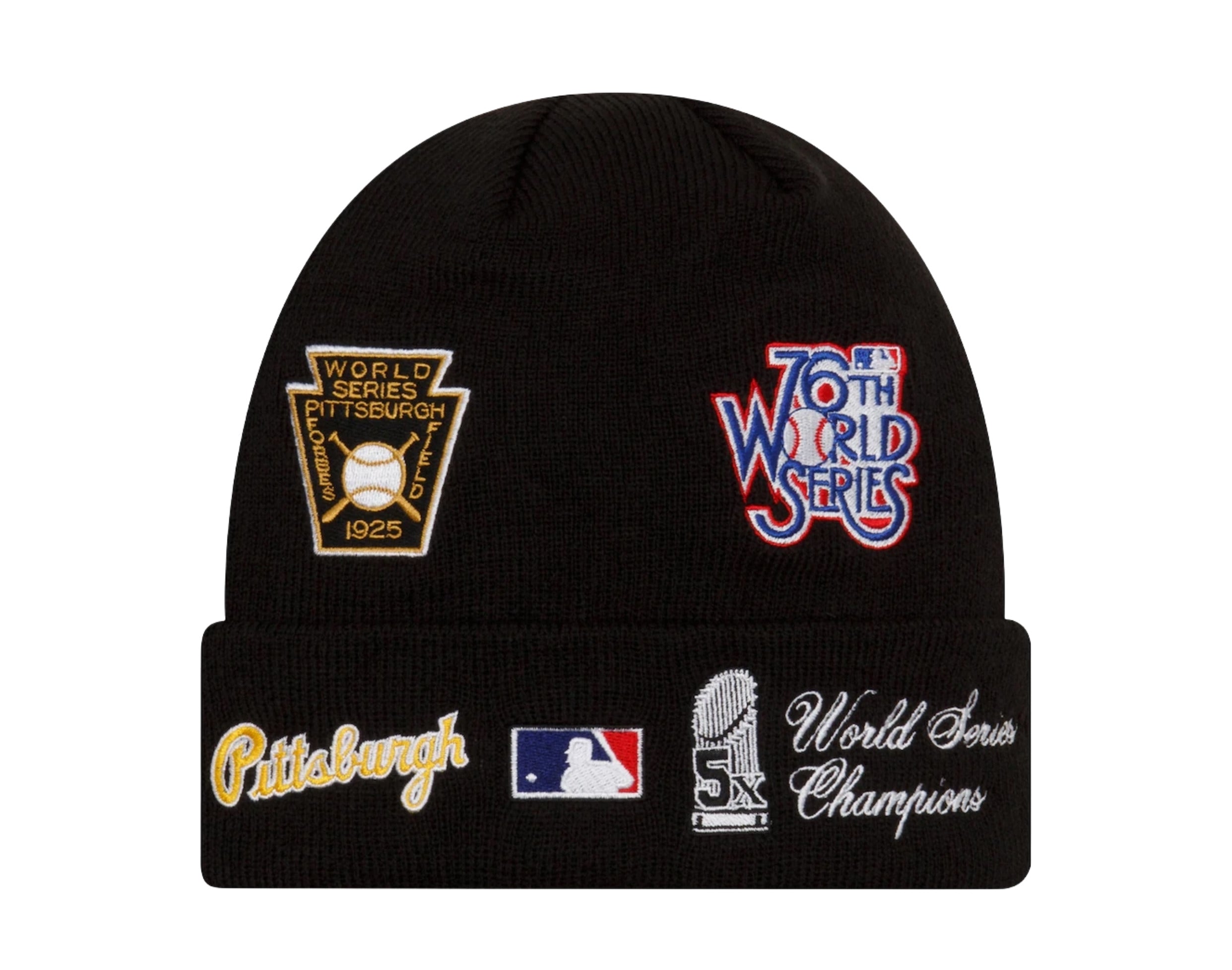 New Era MLB Pittsburgh Pirates Champion Patches Knit Cuff Beanie