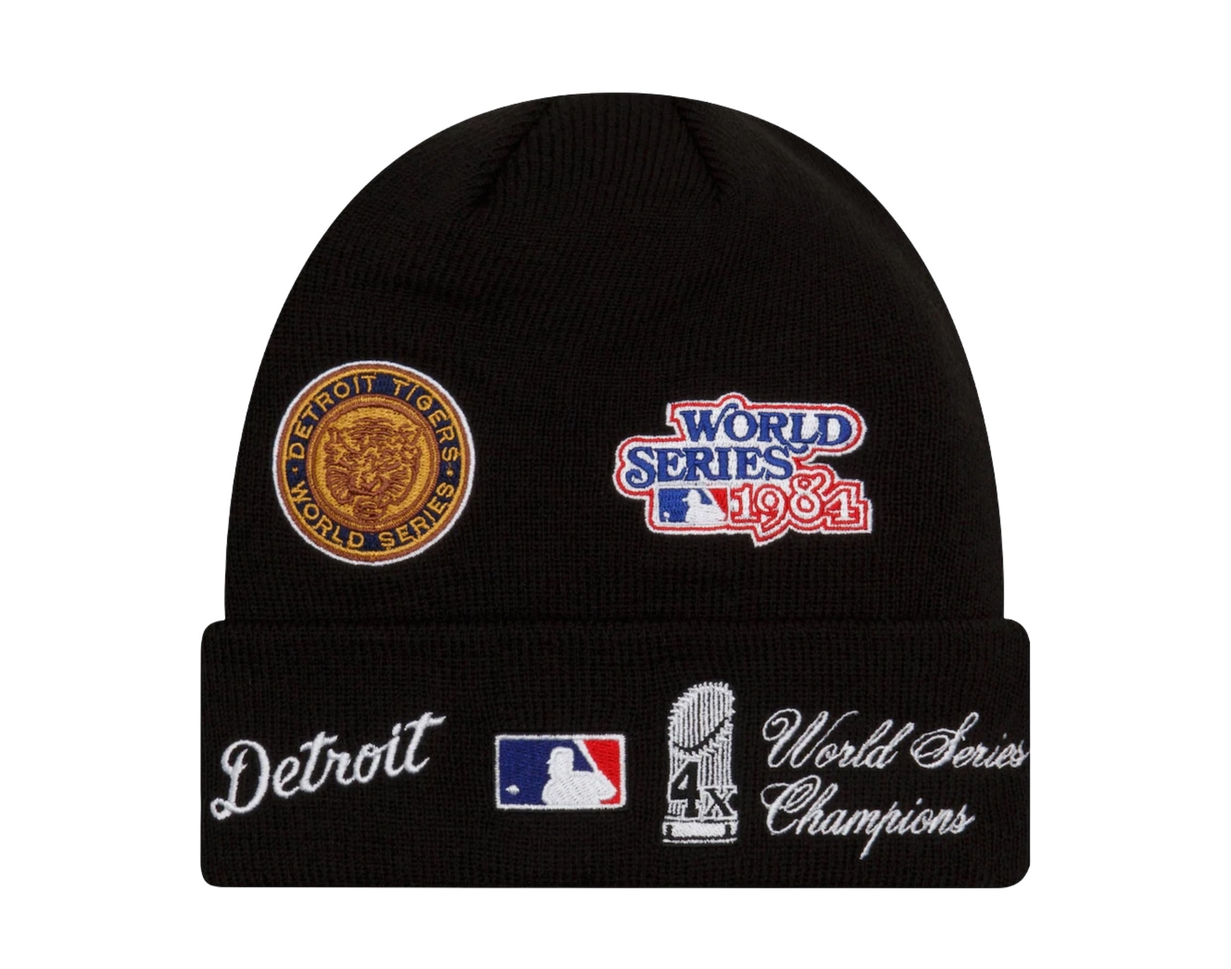 New Era MLB Detroit Tigers Champion Patches Knit Cuff Beanie