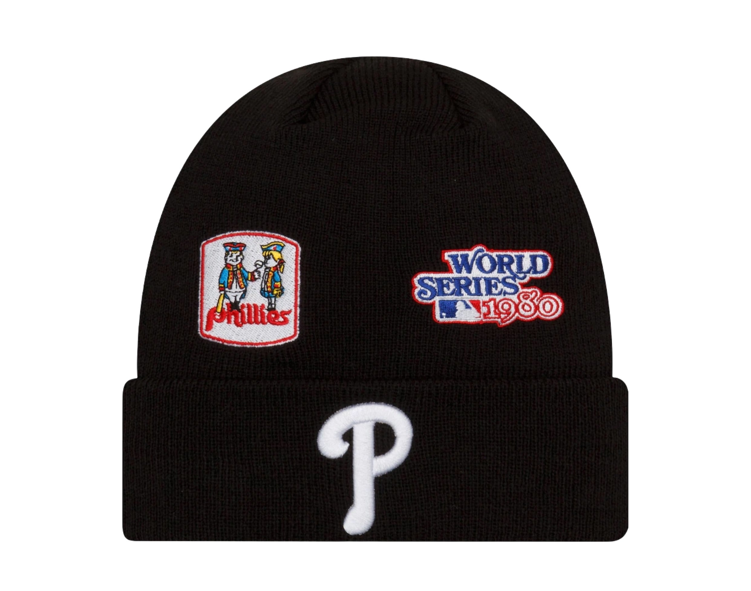 New Era MLB Philadelphia Phillies Champion Patches Knit Cuff Beanie