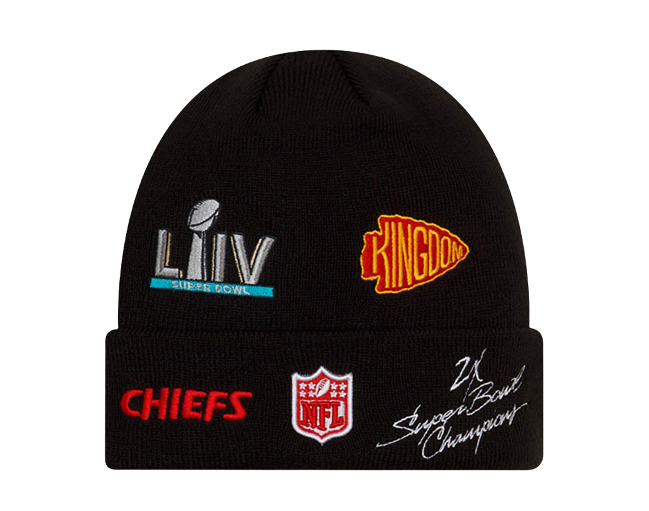 New Era NFL Kansas City Chiefs Champion Patches Knit Cuff Beanie