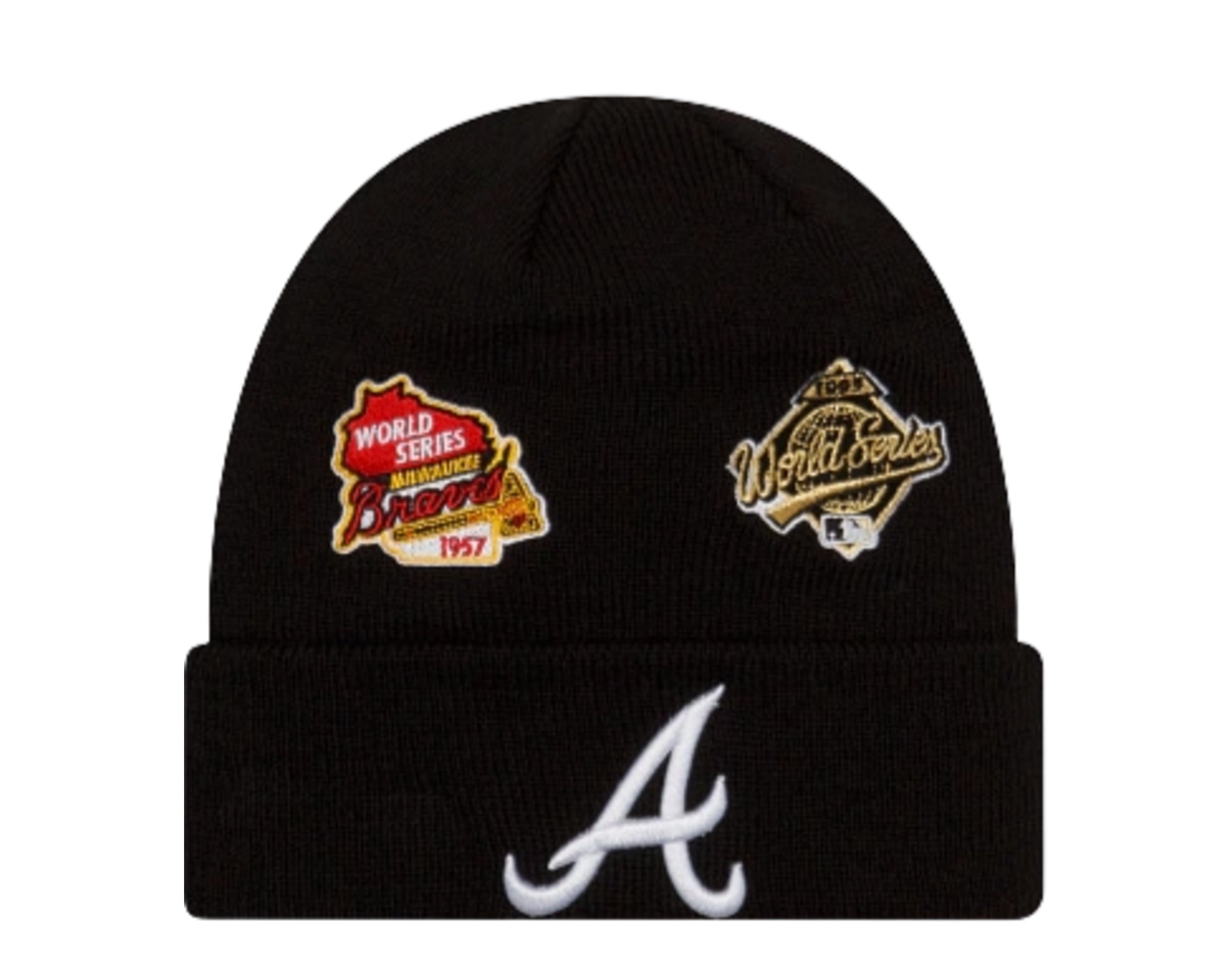 New Era MLB Atlanta Braves Champion Patches Knit Cuff Beanie