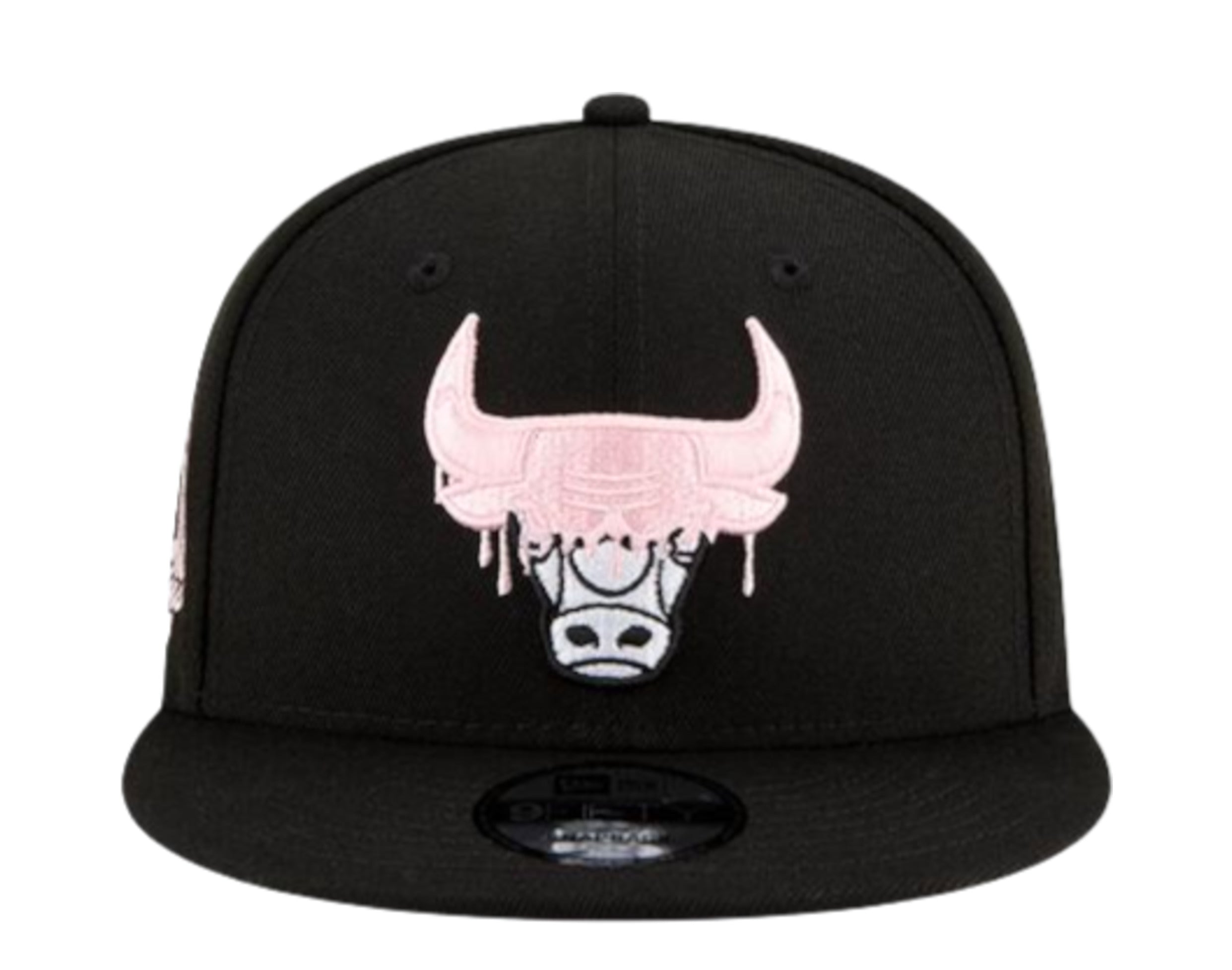 New Era 9Fifty NBA Chicago Bulls Team Drip Snapback Hat W/ Pink Undervisor