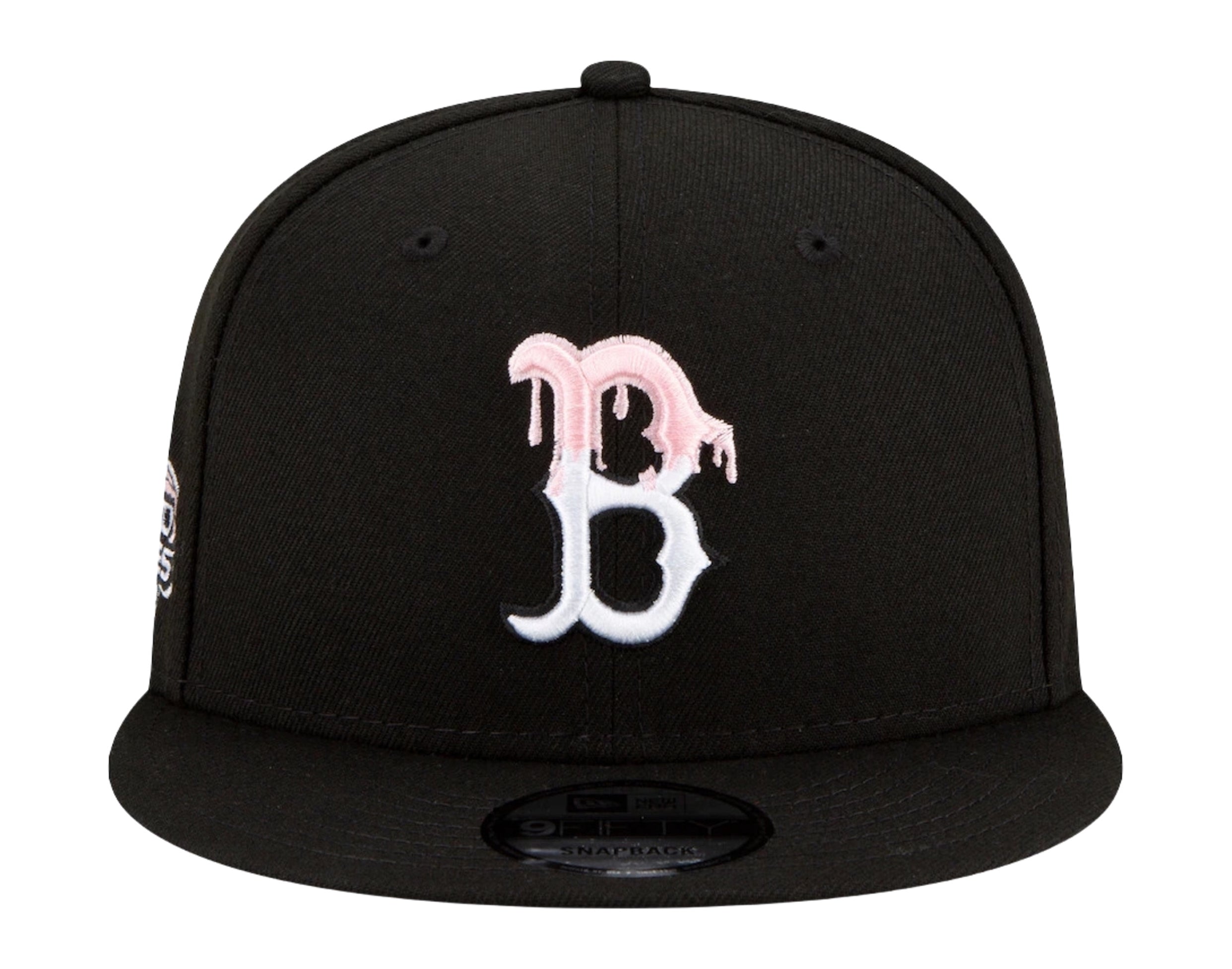 New Era 9Fifty MLB Boston Red Sox Team Drip Snapback Hat W/ Pink Undervisor