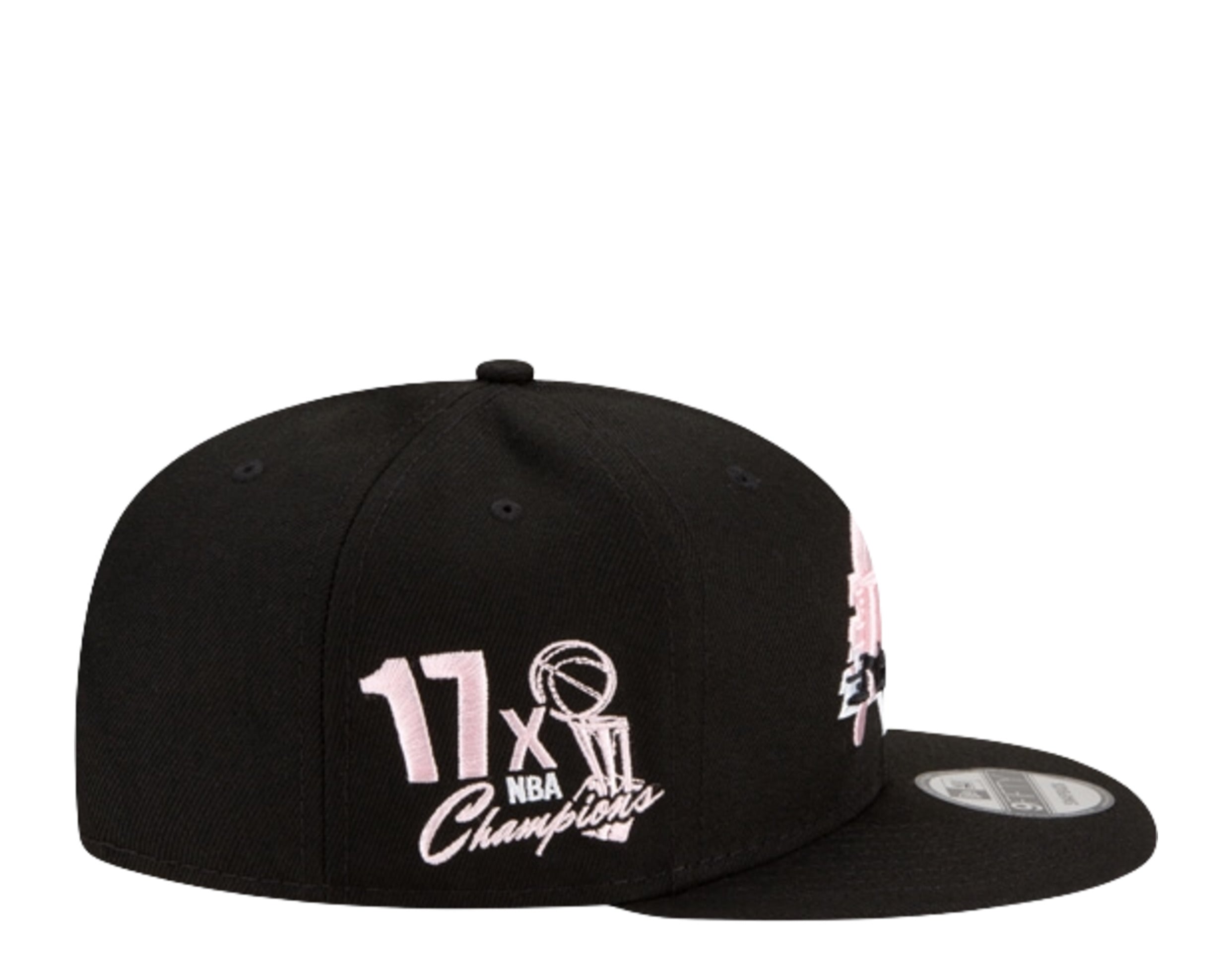 Los Angeles Lakers Pink Drip Logo 9FIFTY Snapback Hat – Lakers Store