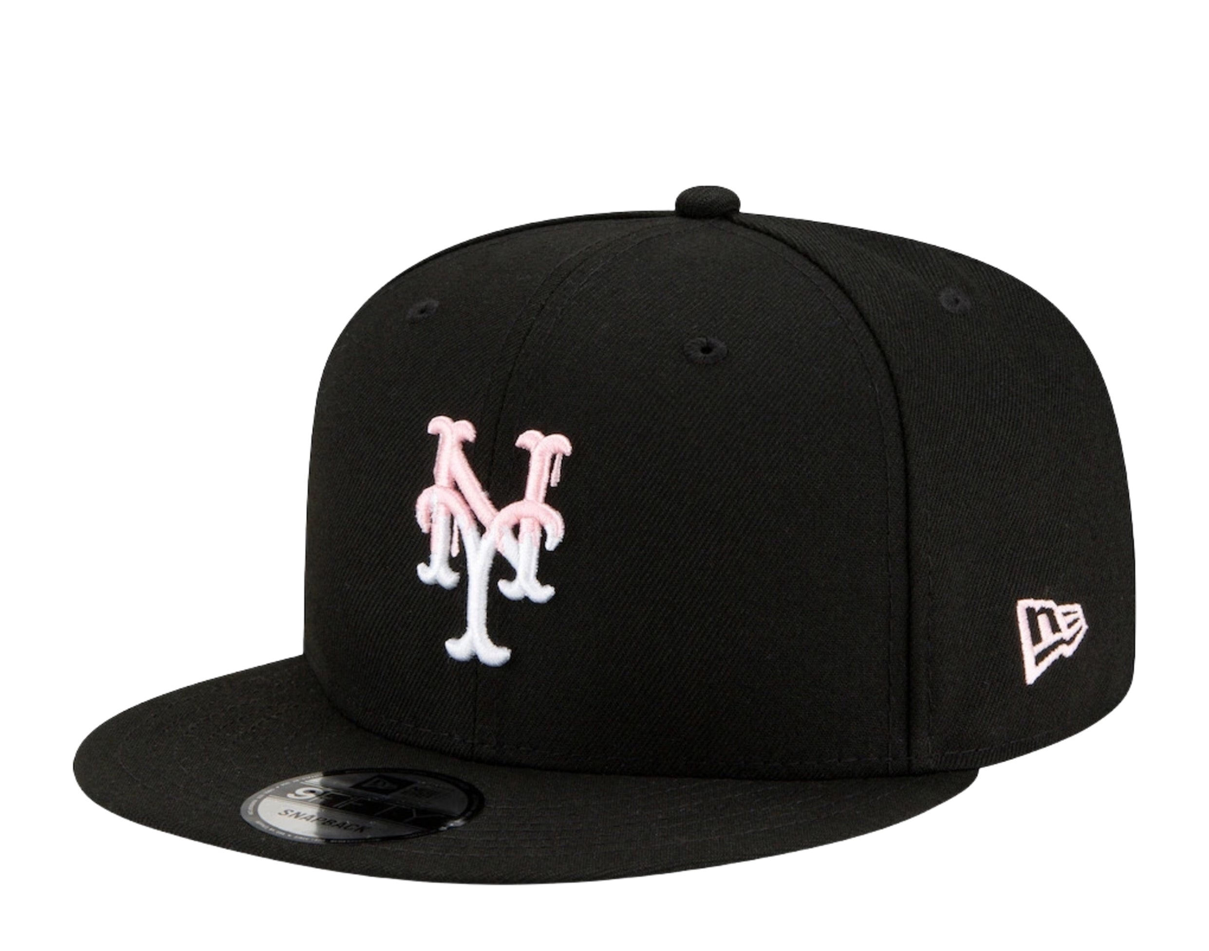 New Era 9Fifty MLB New York Mets Team Drip Snapback Hat W/ Pink Undervisor