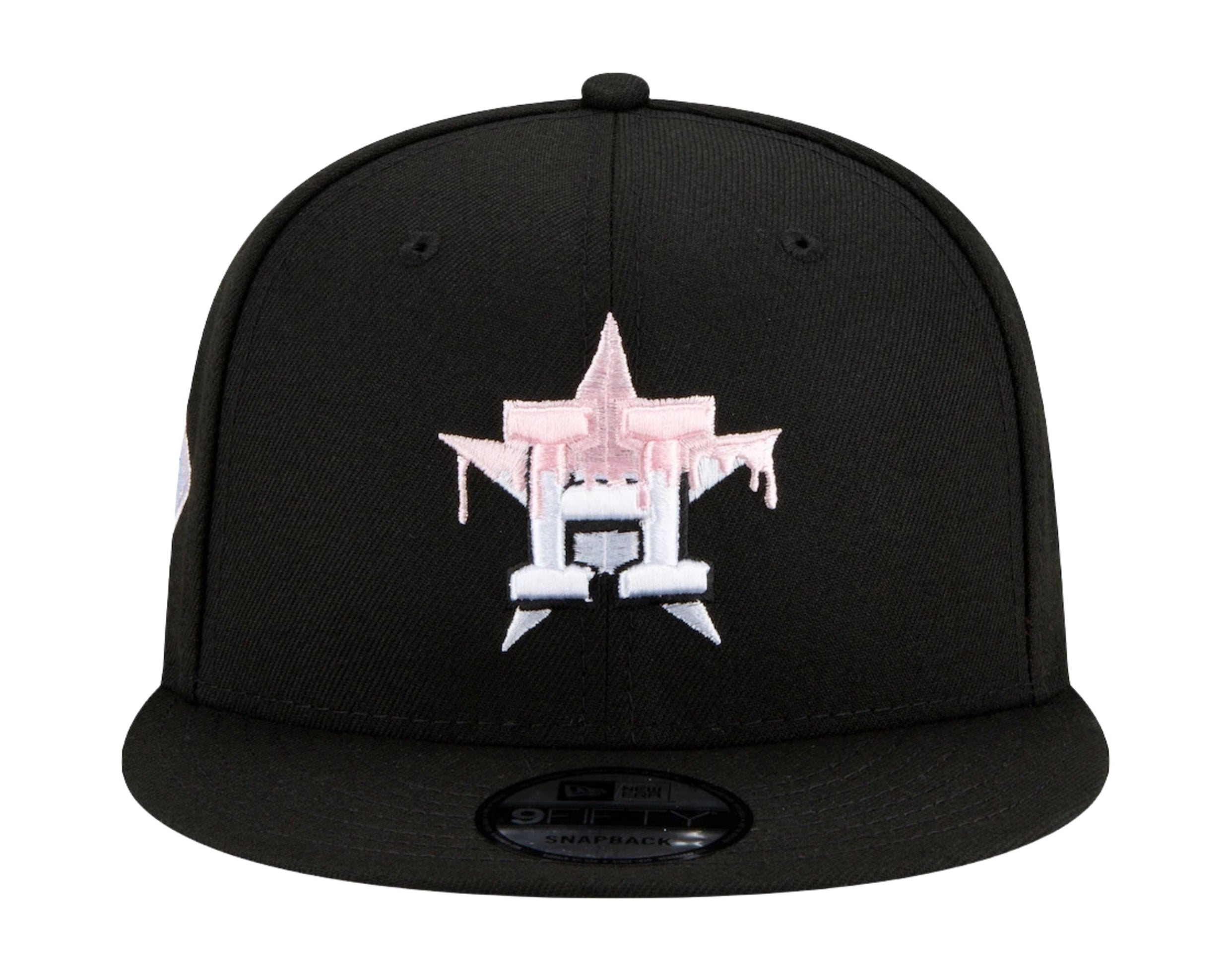 New Era 9Fifty MLB Houston Astros Team Drip Snapback Hat W/ Pink Undervisor