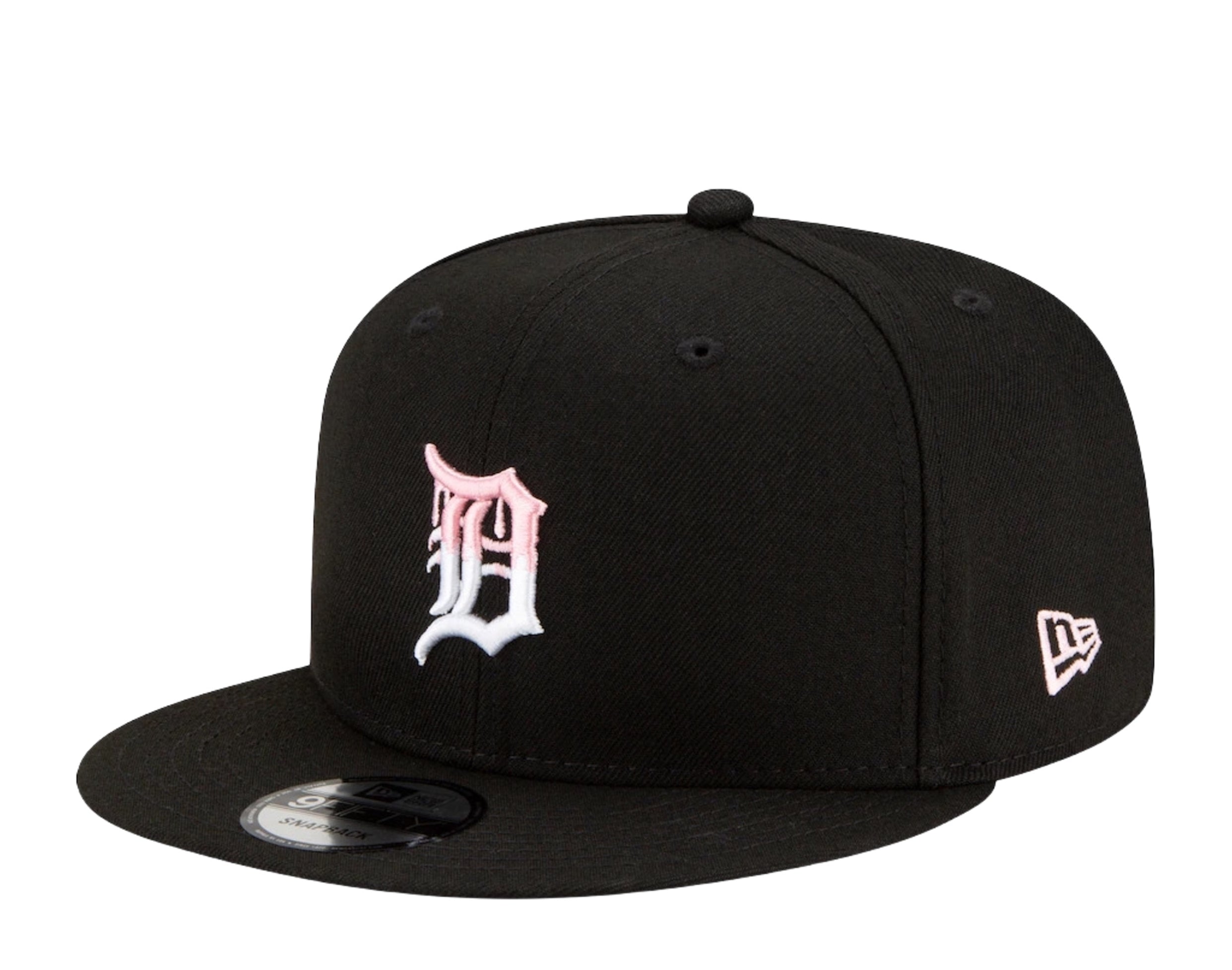 New Era 9Fifty MLB Detroit Tigers Team Drip Snapback Hat W/ Pink Undervisor