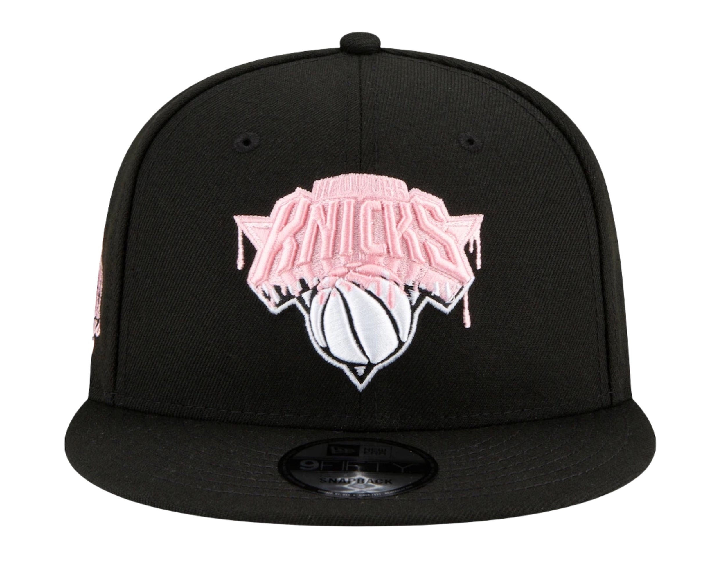 New Era 9Fifty NBA New York Knicks Team Drip Snapback Hat W/ Pink Undervisor