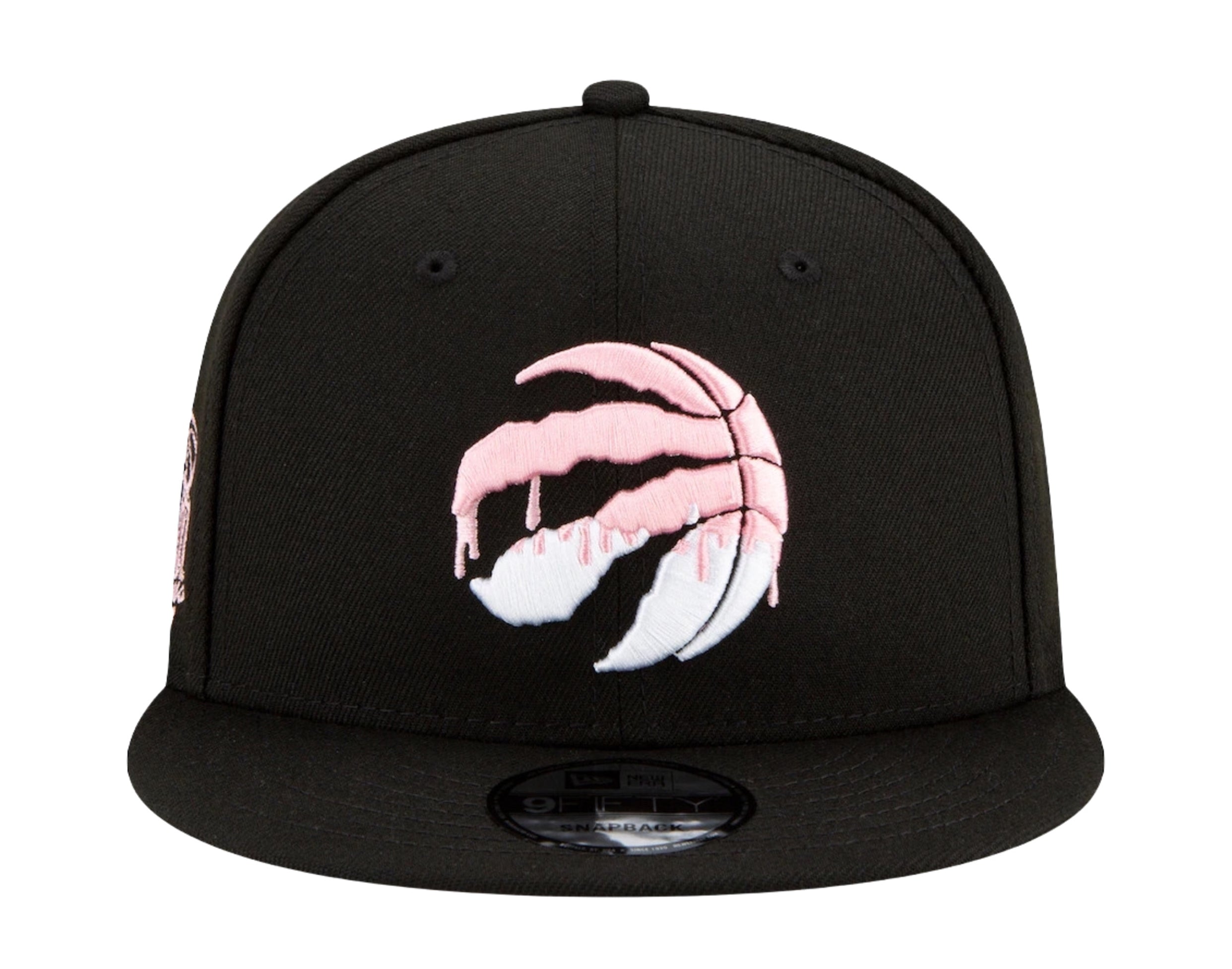 New Era 9Fifty NBA Toronto Raptors Team Drip Snapback Hat W/ Pink Undervisor