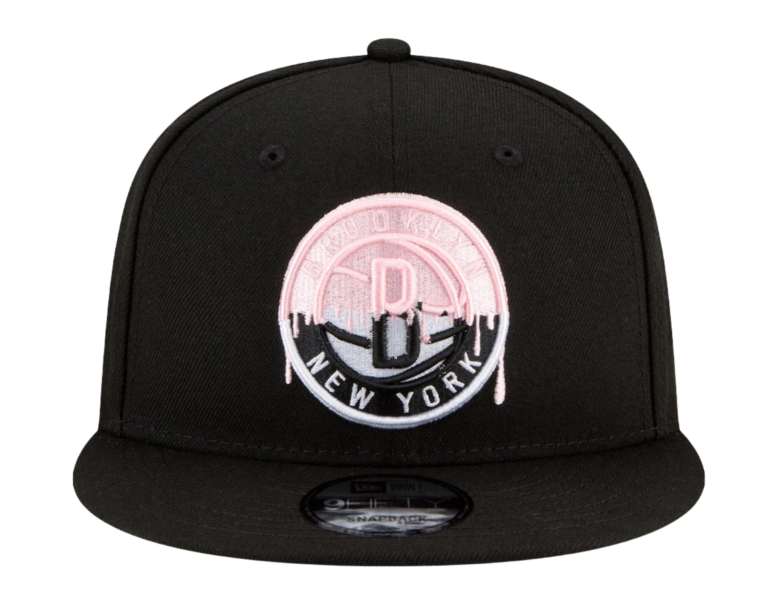 New Era 9Fifty NBA Brooklyn Nets Team Drip Snapback Hat W/ Pink Undervisor