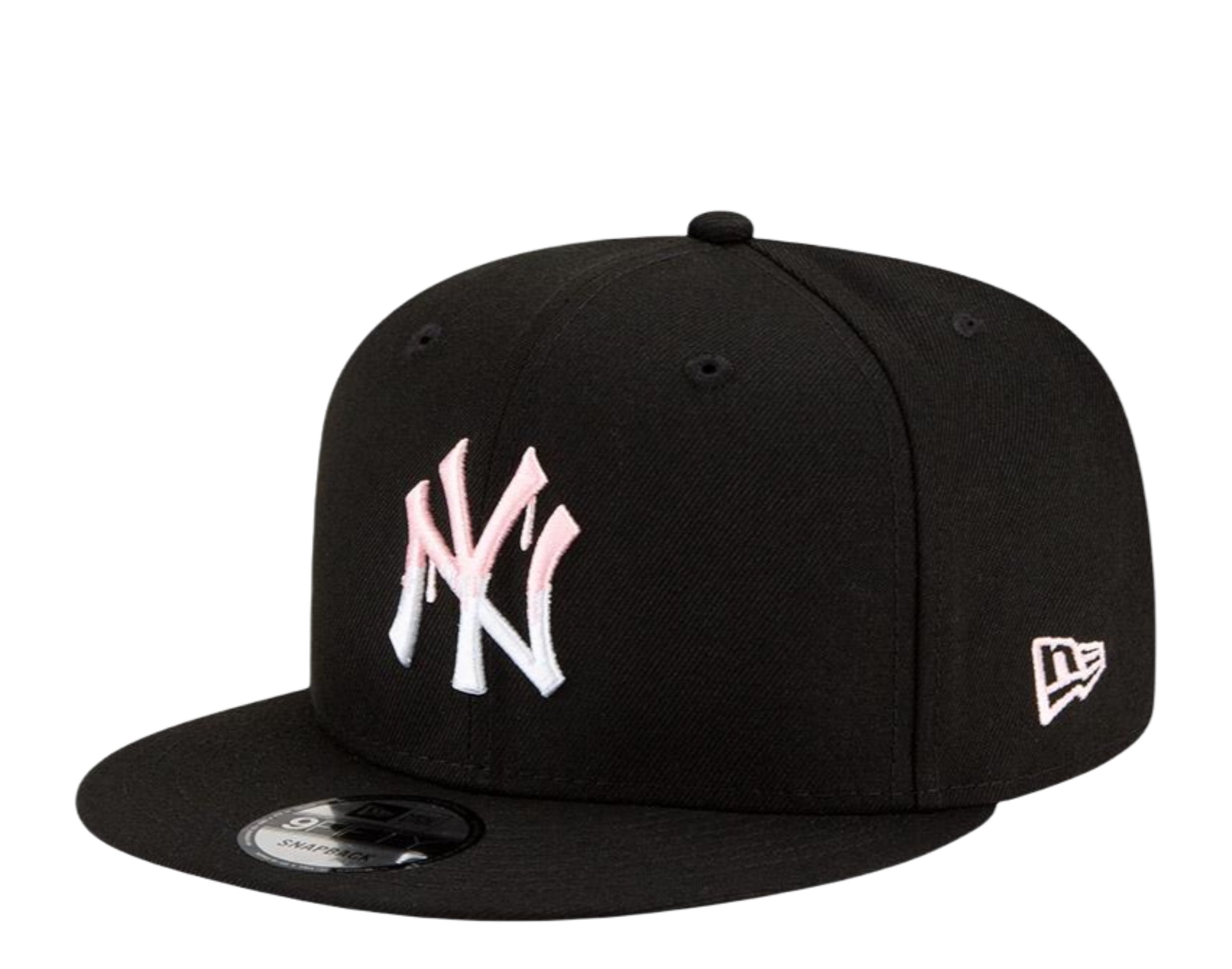 New Era 9Fifty MLB New York Yankees Team Drip Snapback Hat W/ Pink