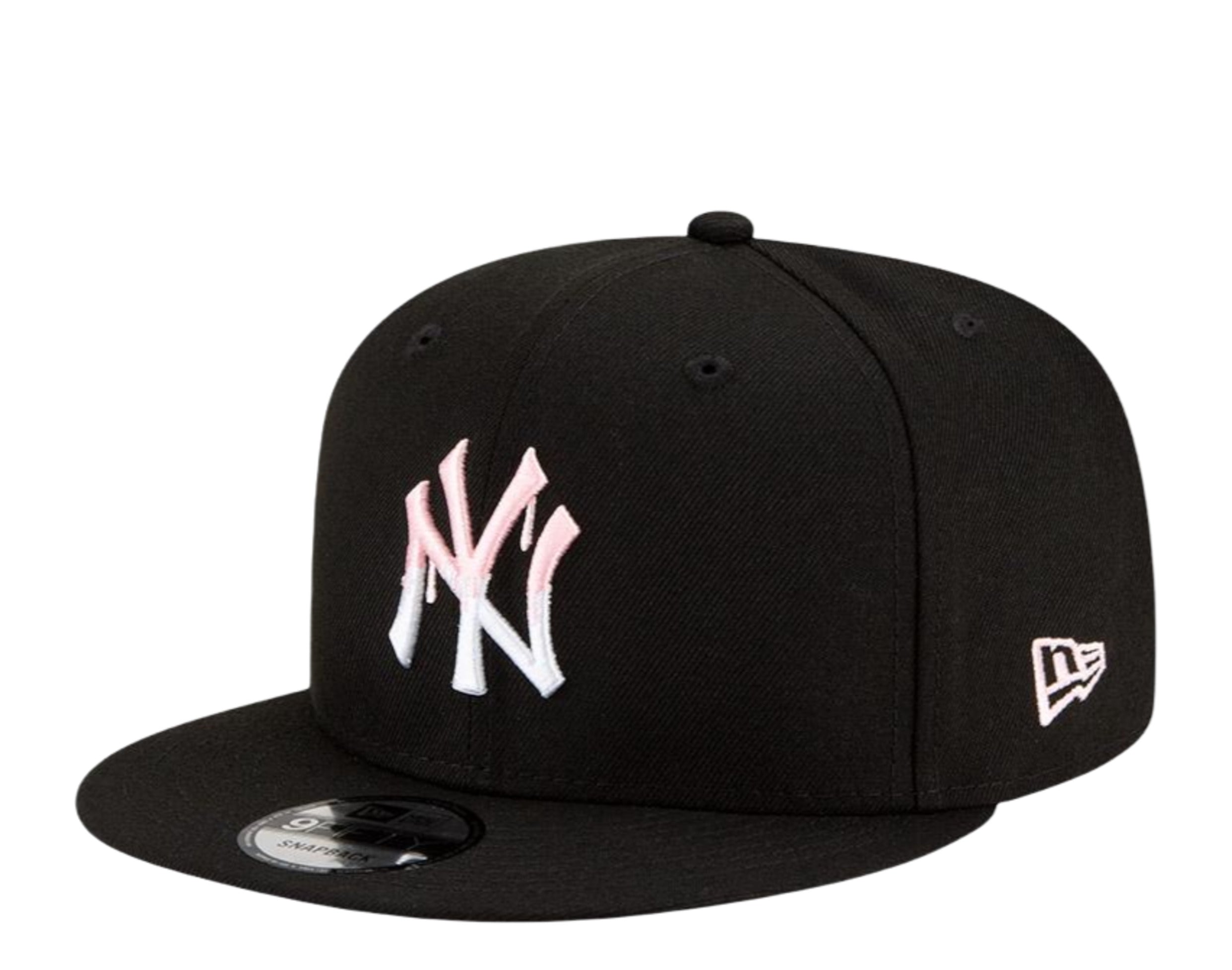 New Era 9Fifty MLB New York Yankees Team Drip Snapback Hat W/ Pink Undervisor